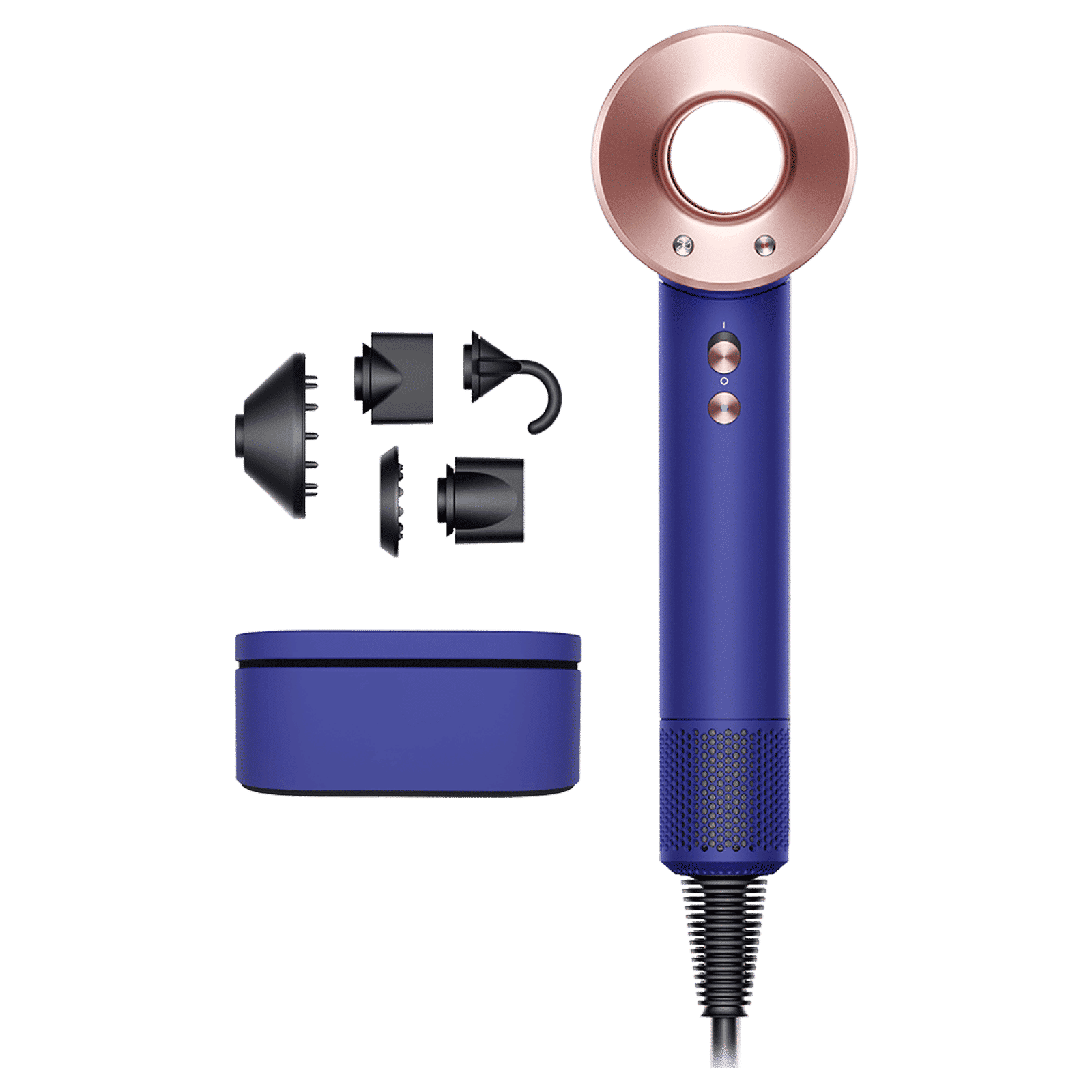 dyson Supersonic Hair Dryer with 4 Heat Settings & Cool Blow (Negative Ionic Technology, Vinca Blue and Rose)