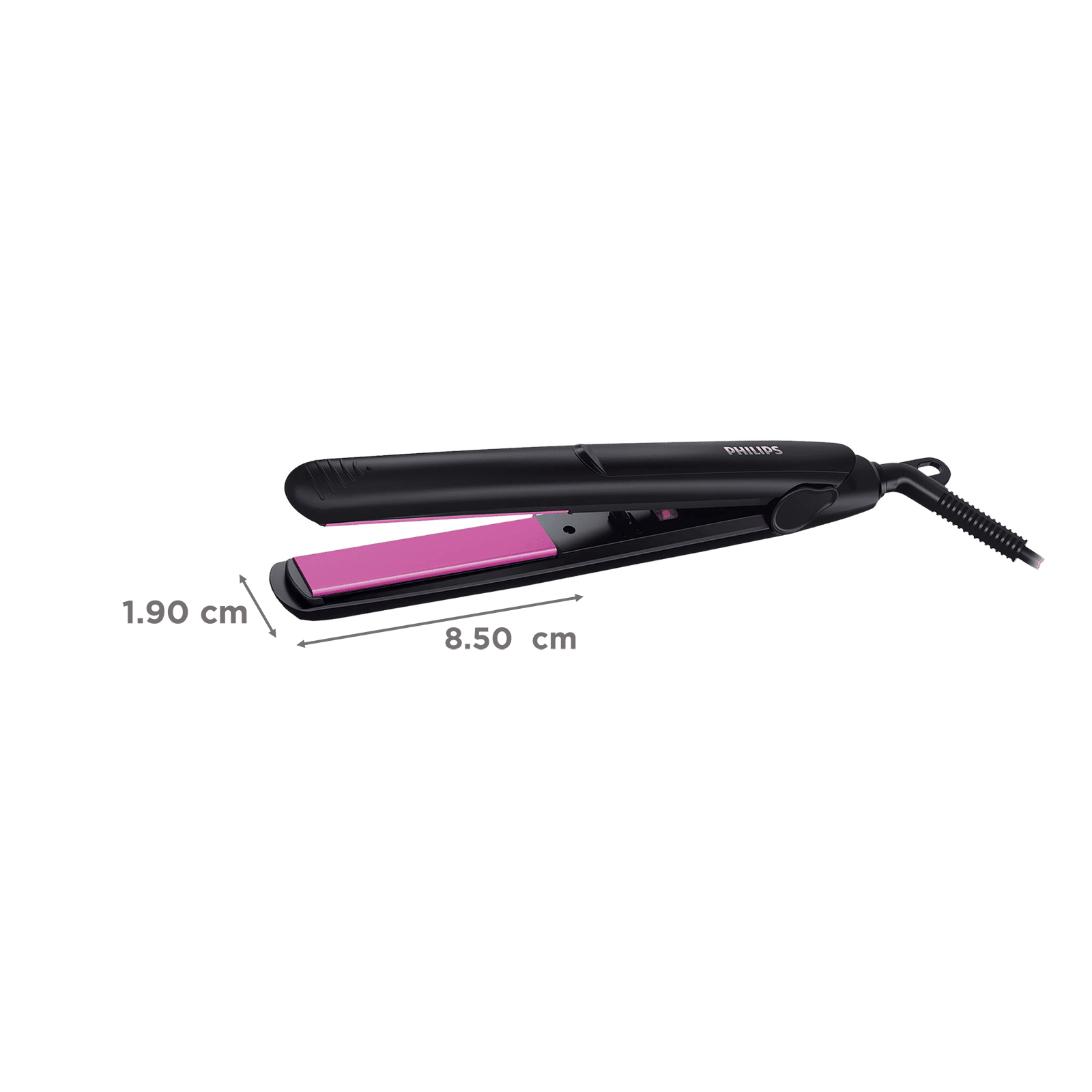 PHILIPS Selfie HP8302/06 Hair Straightener with 360 Degree Swivel Cord  (Ceramic Plates, Black)