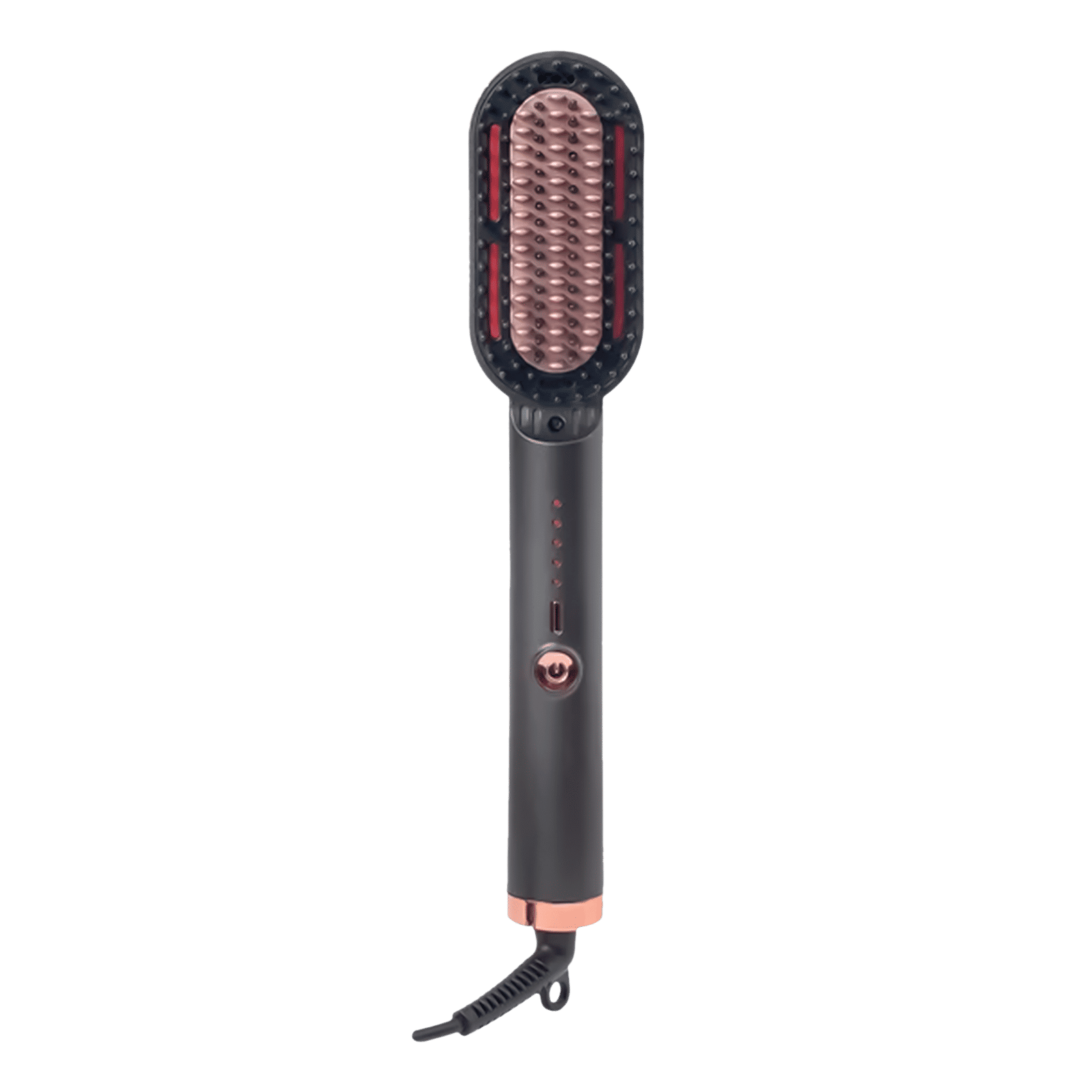 Croma Hair Straightening Brush with Ionic Care Function (Sky Grey)