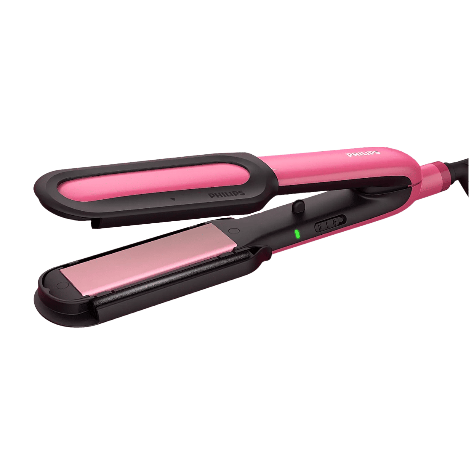 PHILIPS BHS522/00 Hair Straightener with Heat Protection (Ceramic Titanium Plates, Pink)