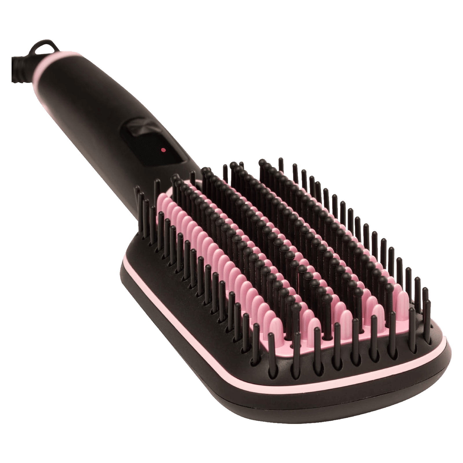 VEGA LitStyle L2 Hair Straightener Brush with Thermo Protect Technology (Ceramic Coated Bristles, Pink)