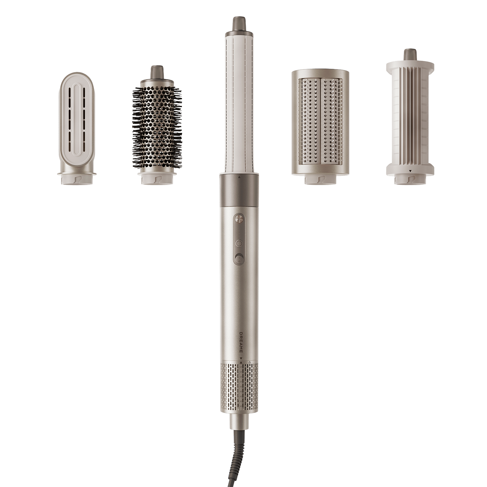 DREAME Airstyle 5-in-1 Hair Styler with Automated Wrapping and Advanced Technology (Flexible Setting, Gold)