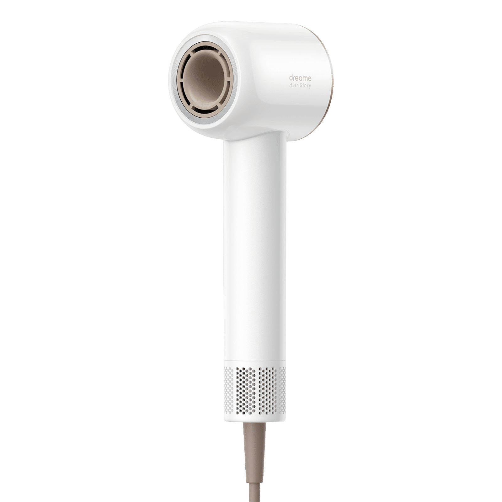 DREAME Glory Hair Dryer with 4 Heat Settings & Cool Blow (Advanced Negative Ion Technology, White & Rose)