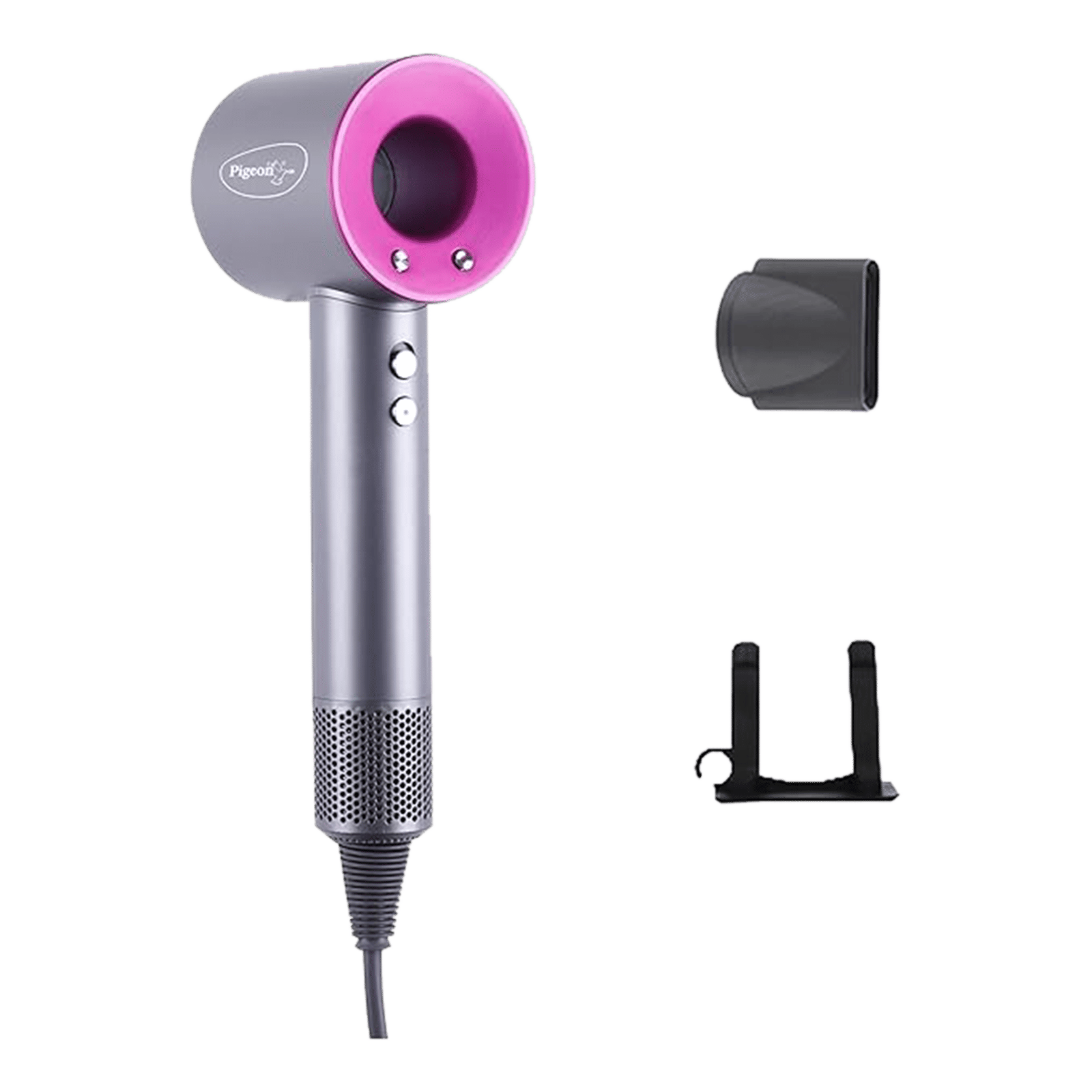 PIGEON Elegant BLDC 2-In-1 Hair Dryer with 4 Heat Settings & Cool Shot (Ionic Technology, Grey)