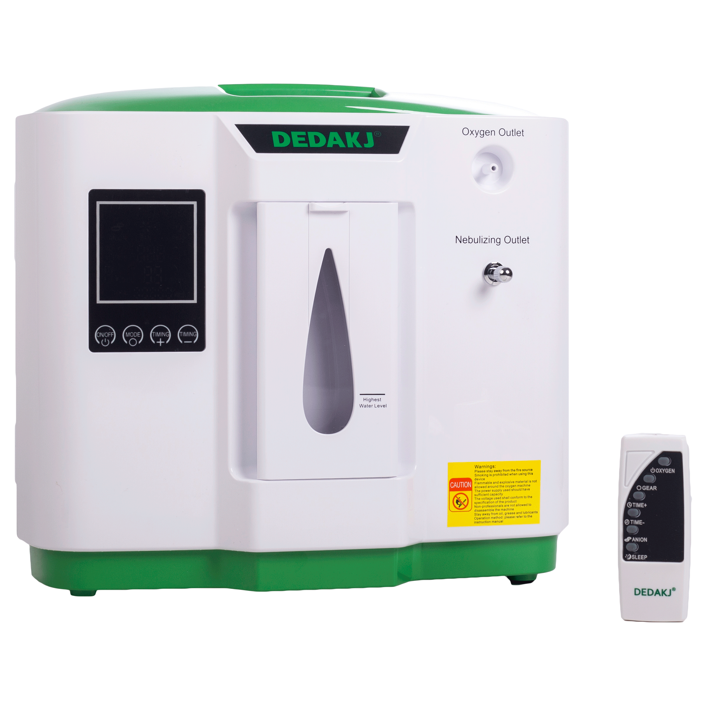 DEDAKJ Household Oxygen Concentrator (Flow Rate: 2 - 9 L/min, DE-2AW, White)