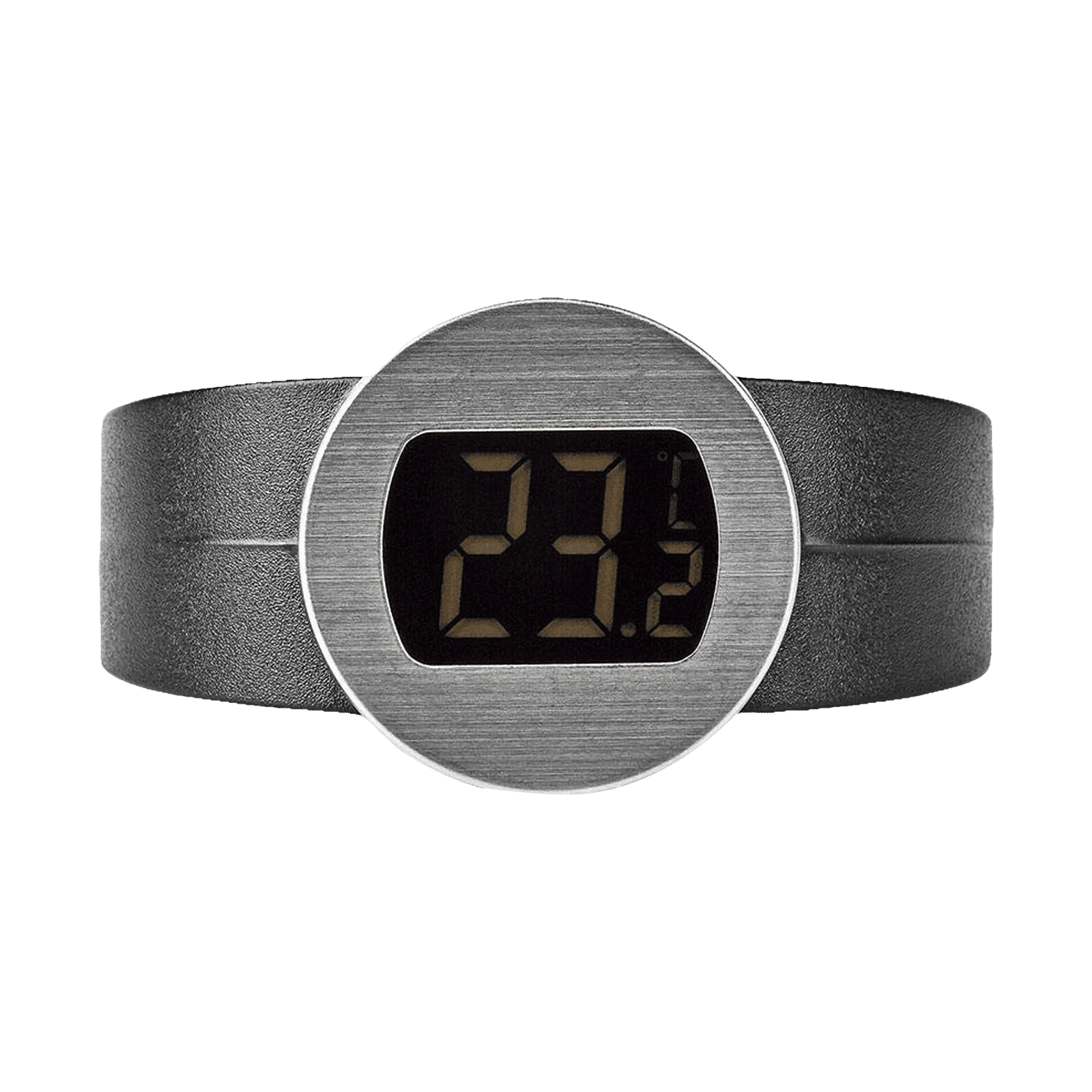 nedis LCD Display Digital Wine Thermometer (Automatic Turn On and Off, KATH100SS, Matte Black)