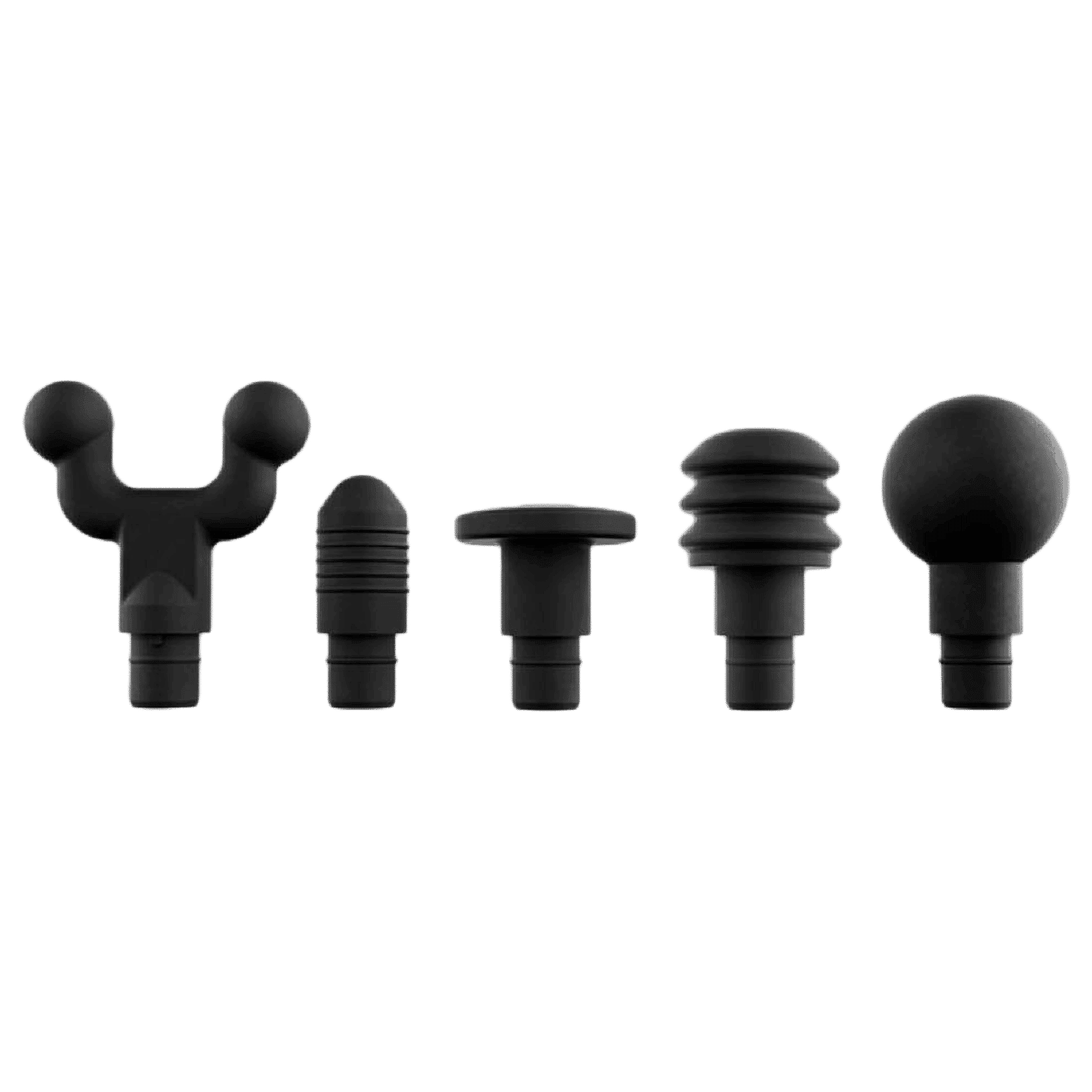 Hyperice Hypervolt 2 Massager Attachments (Five Head Attachments, 40015 038-00, Black)