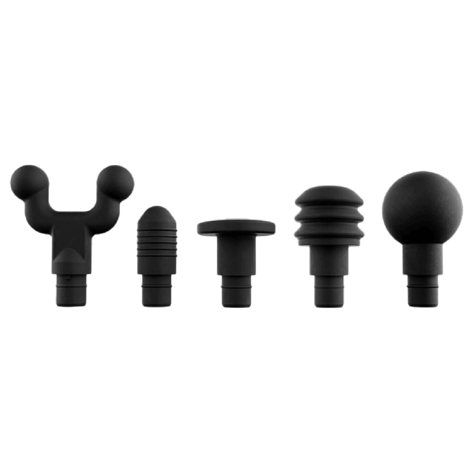 Hyperice Hypervolt 2 Massager Attachments (Five Head Attachments, 40015 038-00, Black)