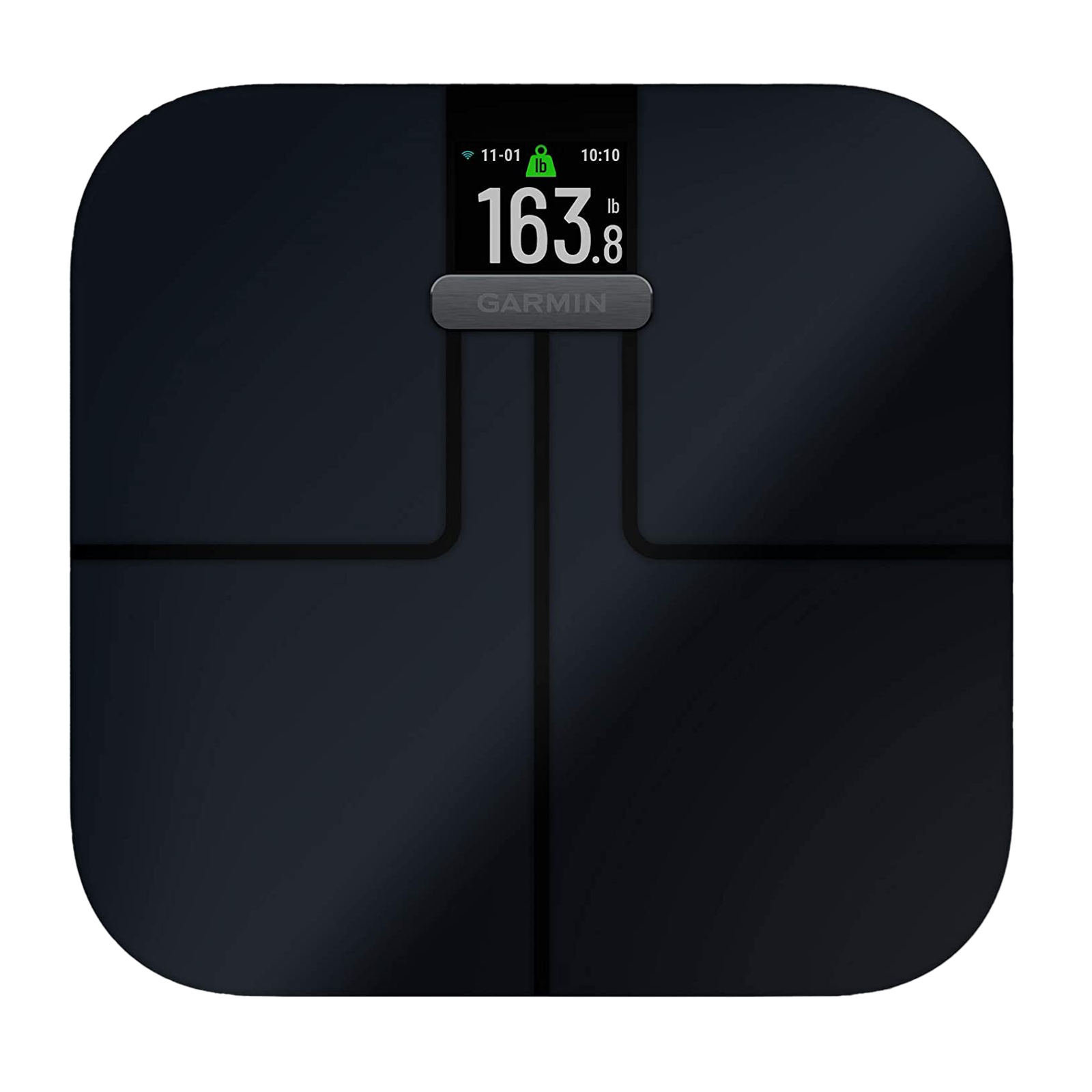 GARMIN Index S2 Smart Weight Scale (Battery Powered, Wi-fi Connectivity,  010-02294-20, Black)