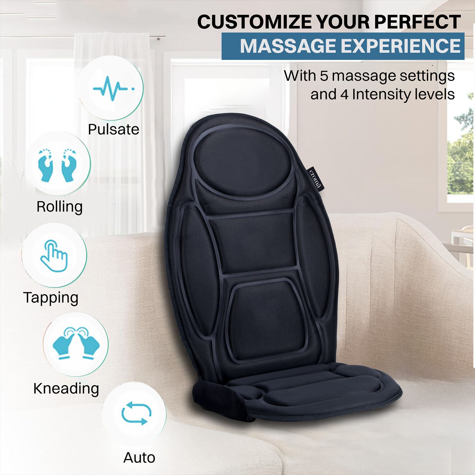 Comfier Shiatsu Back Massager Shiatsu Car Seat Massager Neck