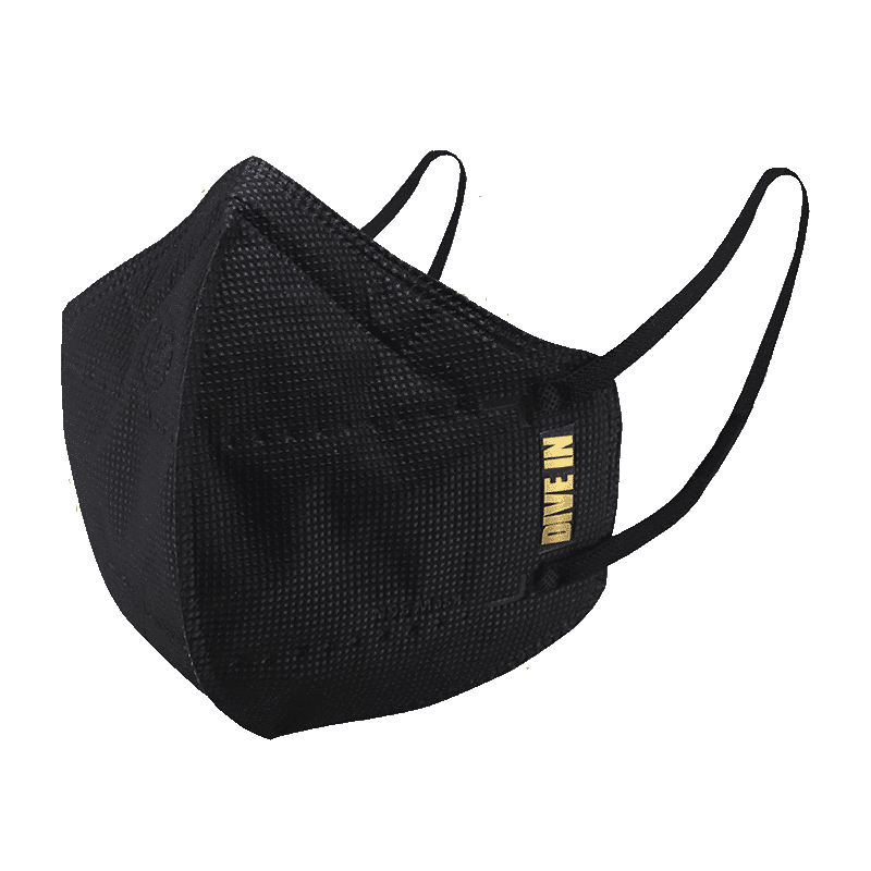 Arctic Fox N95 Gold Series Face Respirator Mask (FACMSKWHIWZ11900A, Black)