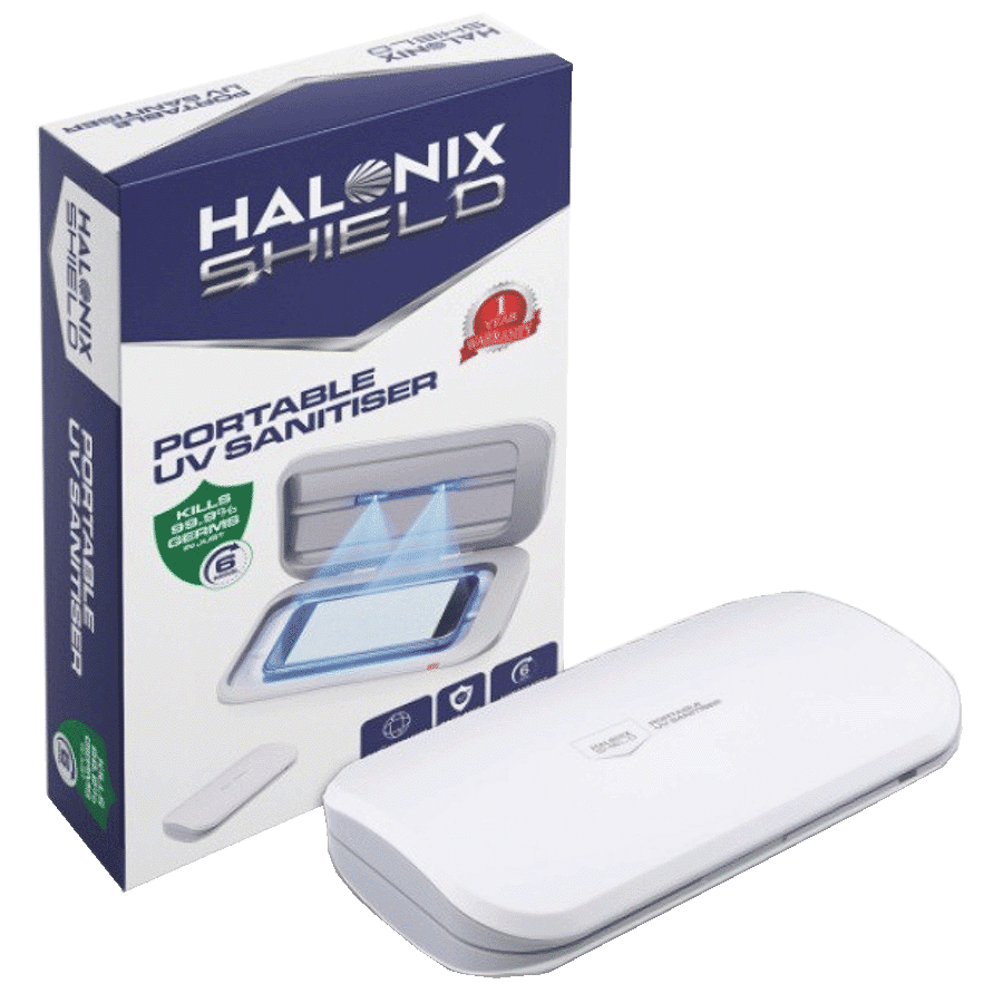 HALONIX 360 Degree All Round Sterilization UV Sanitizer (Mobitizer, White)