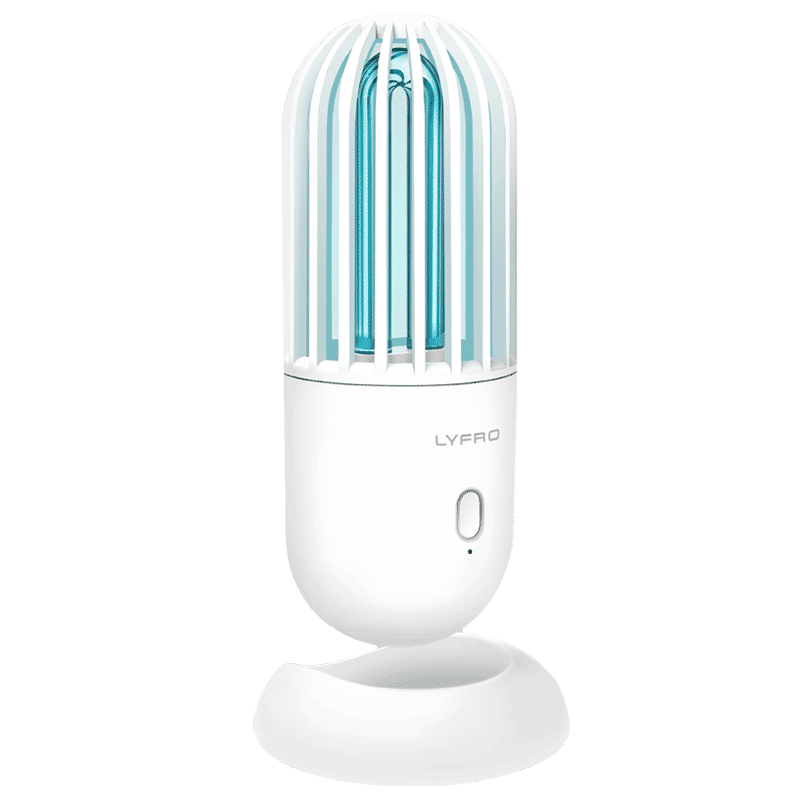 LYFRO Battery Powered Sanitizing Lamp (Disinfects Up To 99.9 Percent, Hova, White)