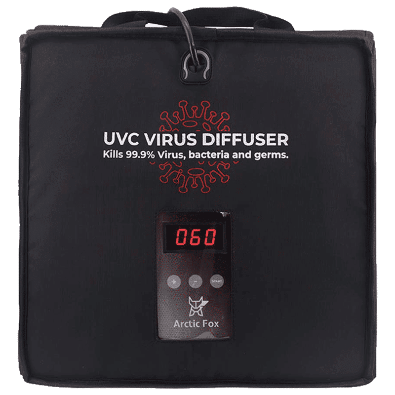 Arctic Fox UV-C Virus Germicidal Bulb Diffuser Bag (20 Ltrs, FEXUTBBLKWZ120020, Black)