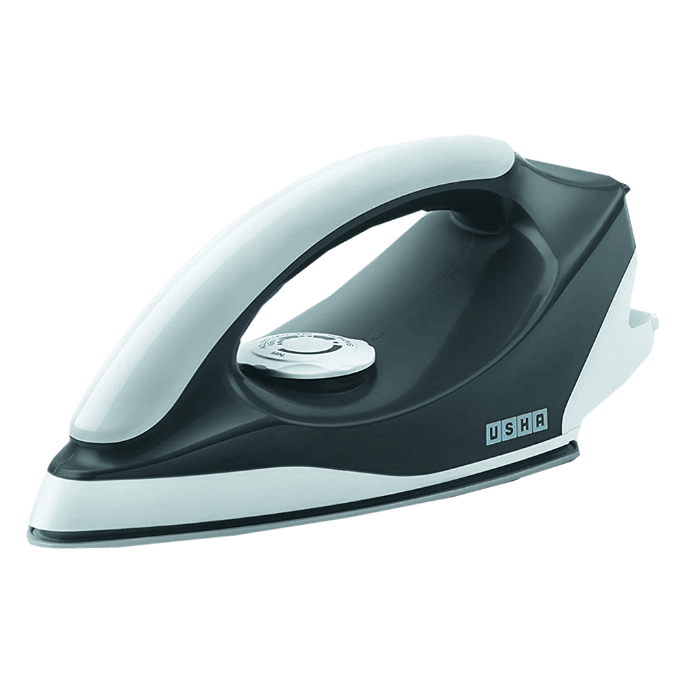 USHA Aurora 1000 Watts Dry Iron (5 Fabric Setting, Grey)