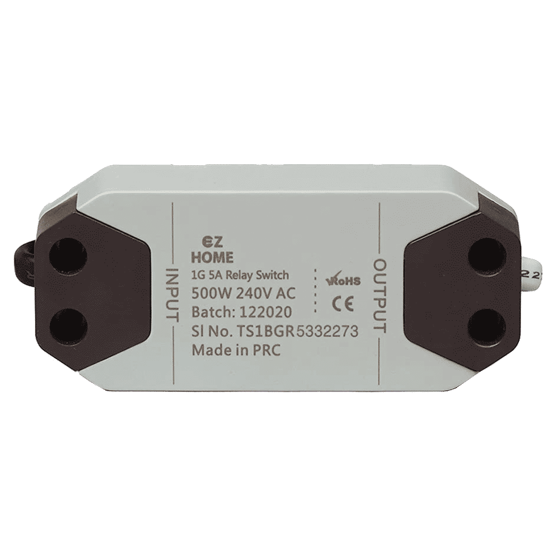 TATA POWER EZ HOME 5 Amps Relay Switch (1 Gang, Google and Alexa Voice Assisted, DLS01, Grey)