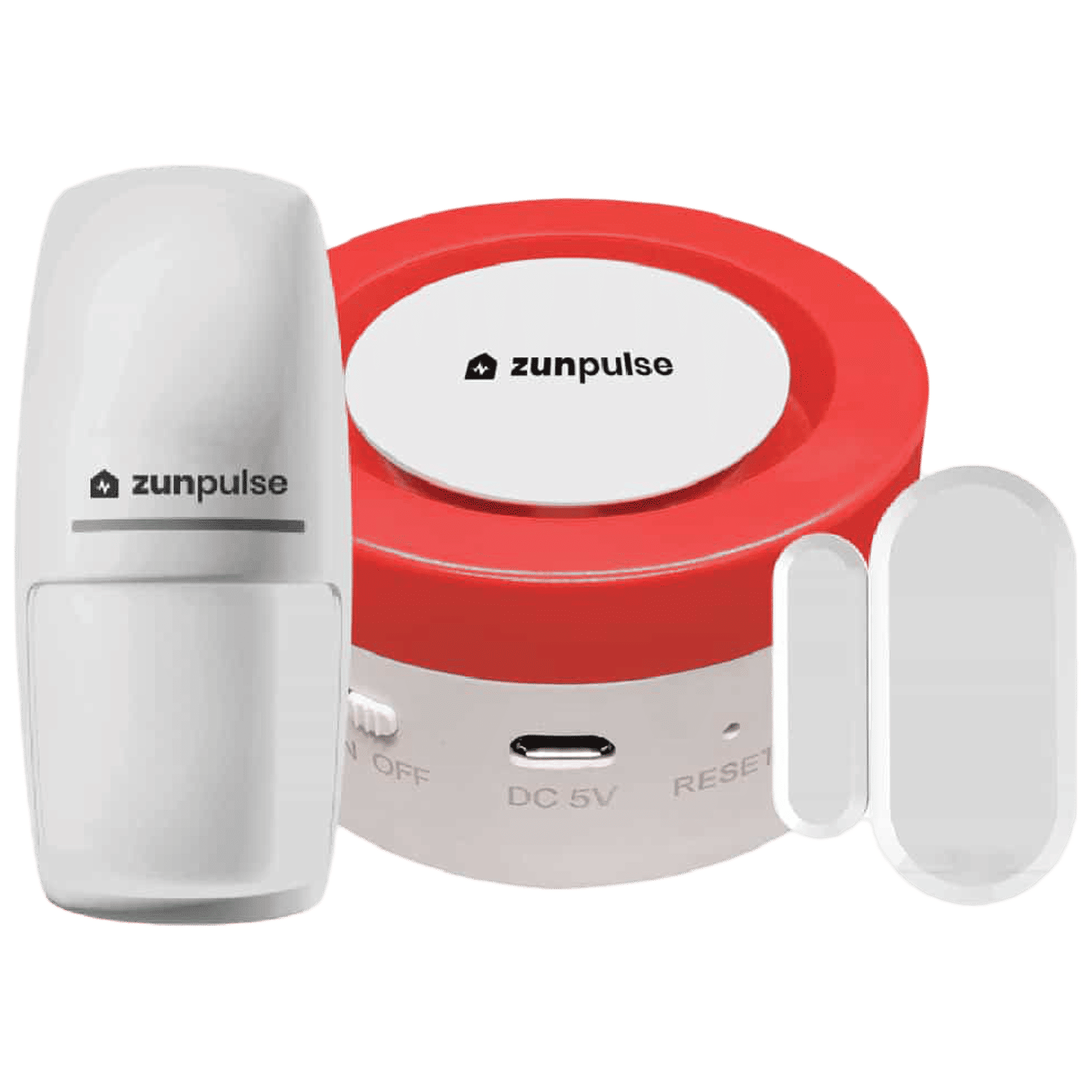 zunpulse Personal Safety Alarm (40 dB, Door Sensor, ZUNSSEC, White)