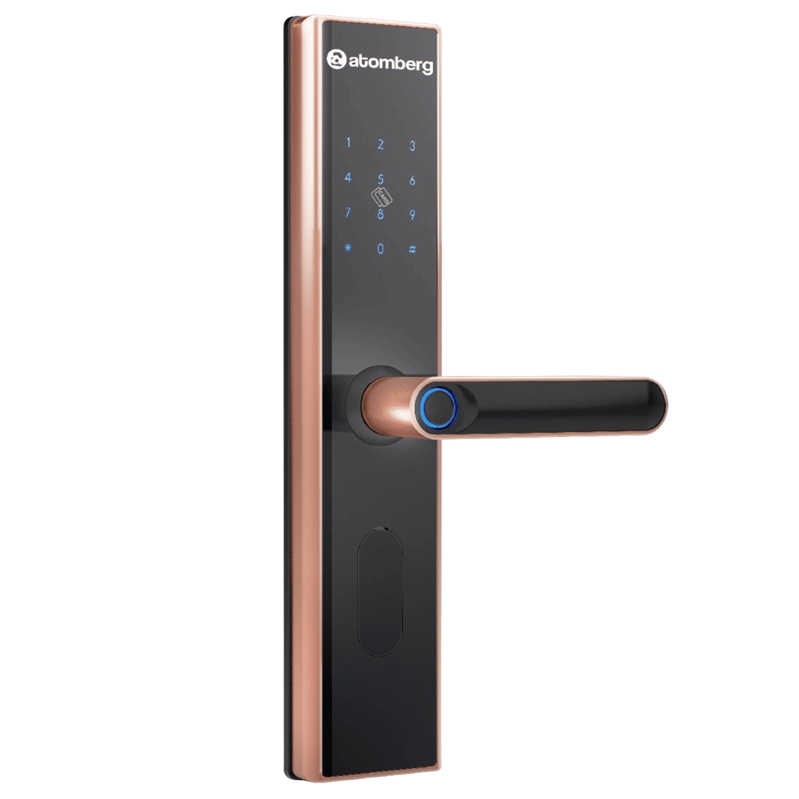 atomberg SL1 Digital Smart Lock (6 Ways Unlocking, FG0567, Rose Gold)