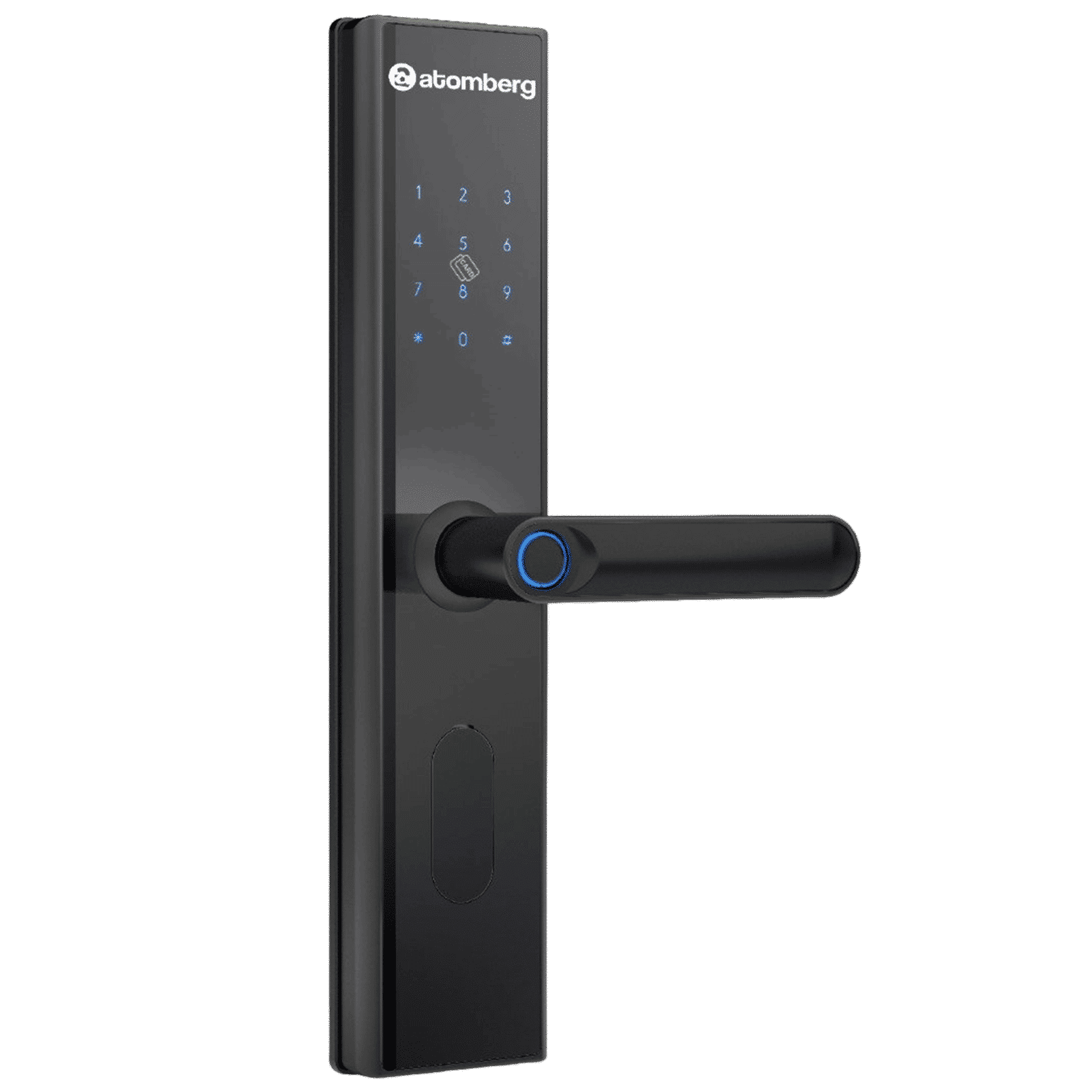 atomberg SL1 Digital Smart Lock (6 Ways Unlocking, FG0566, Black)