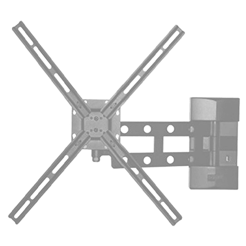 RD PLAST 65 inch Single Arm Wall Mount TV Stand (RW 9840-1, Black)