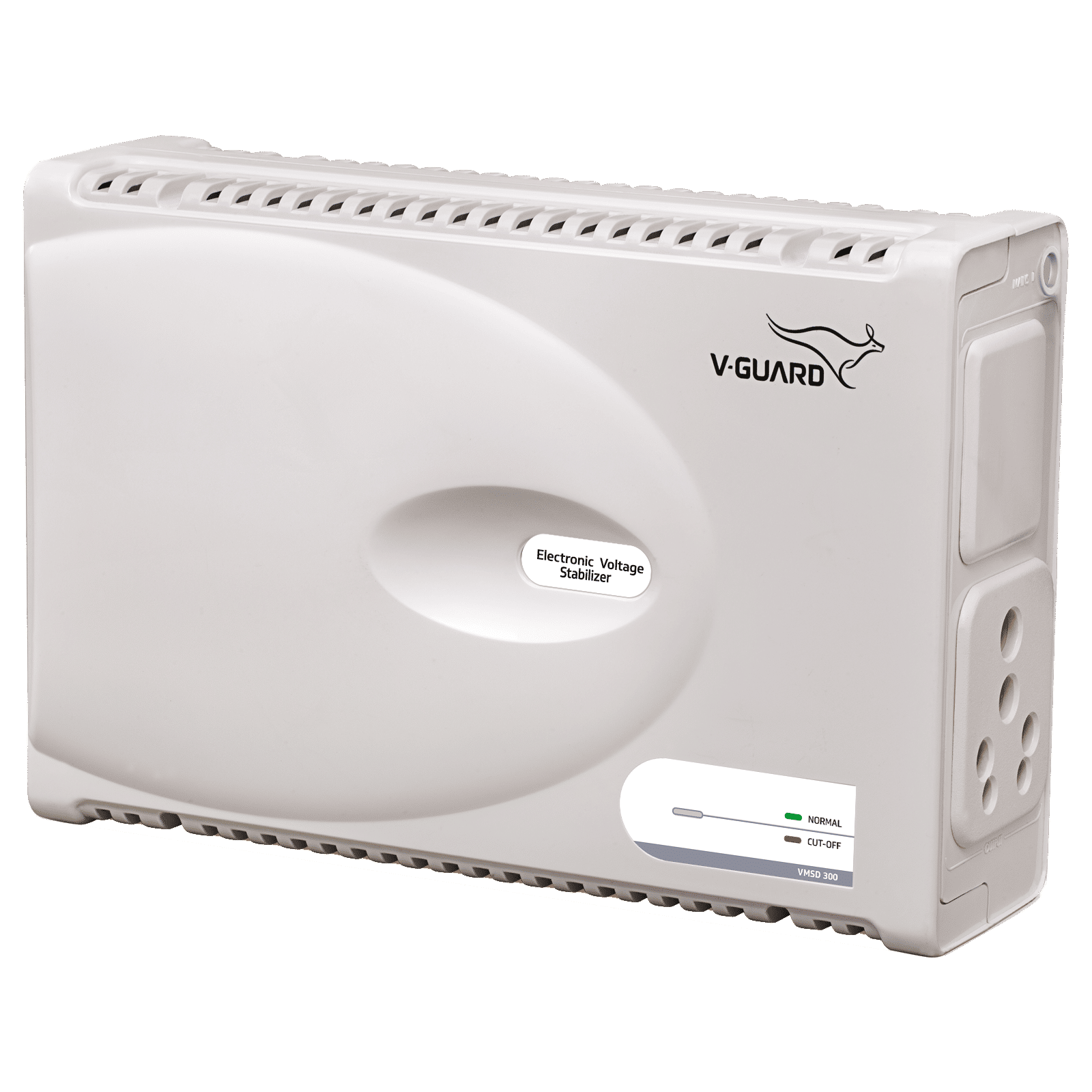 V-Guard 8 Amps Voltage Stabilizer Washing Machine / Microwave Oven / Treadmill (160 - 270 V, Digital Display, VMSD 300, WhIte)