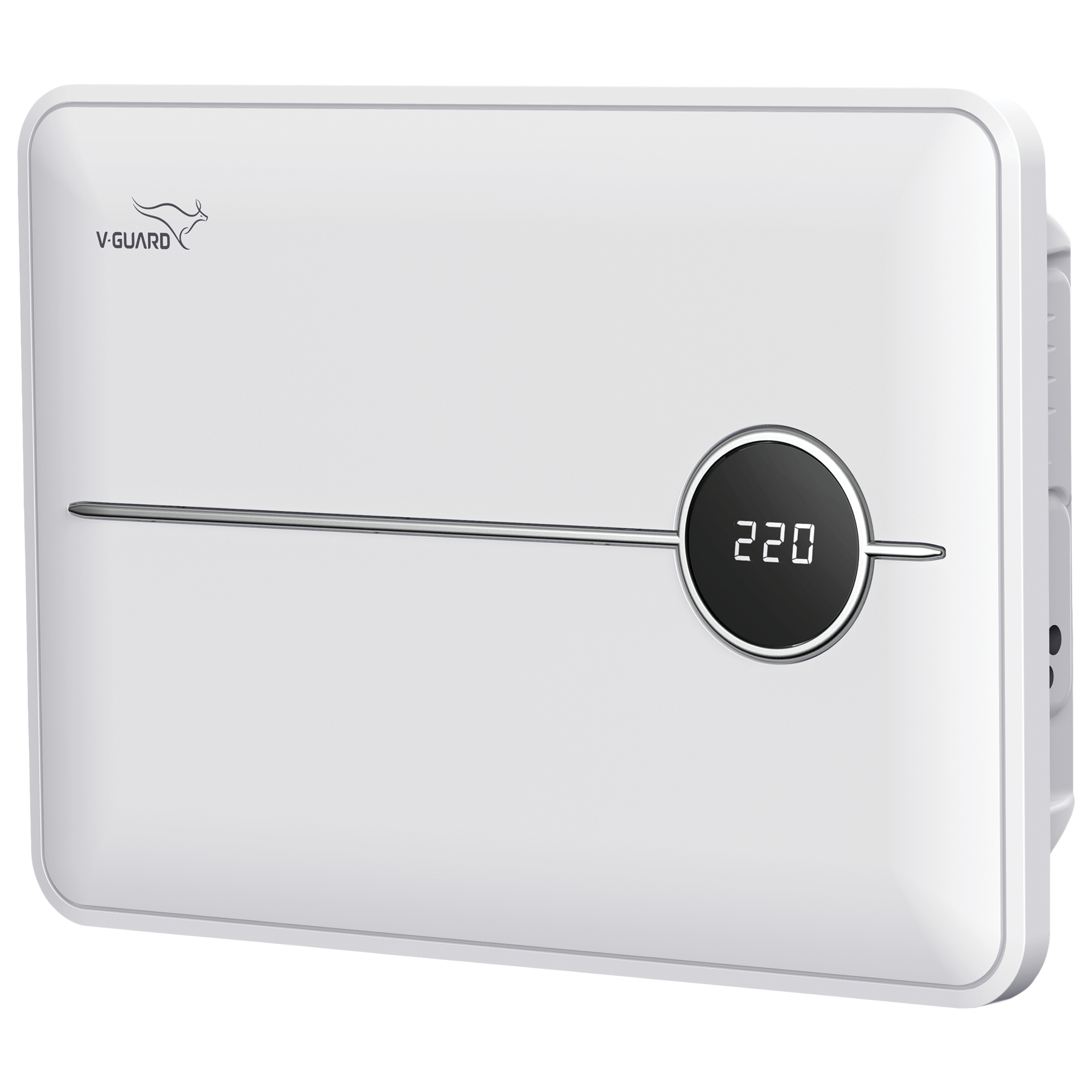 V-Guard 15 Amps Voltage Stabilizer Dishwasher / Washing Machine / Microwave Oven / Tread Mill (135 - 280 V, Smart Voltage Correction, VDW 500 Prime, White)