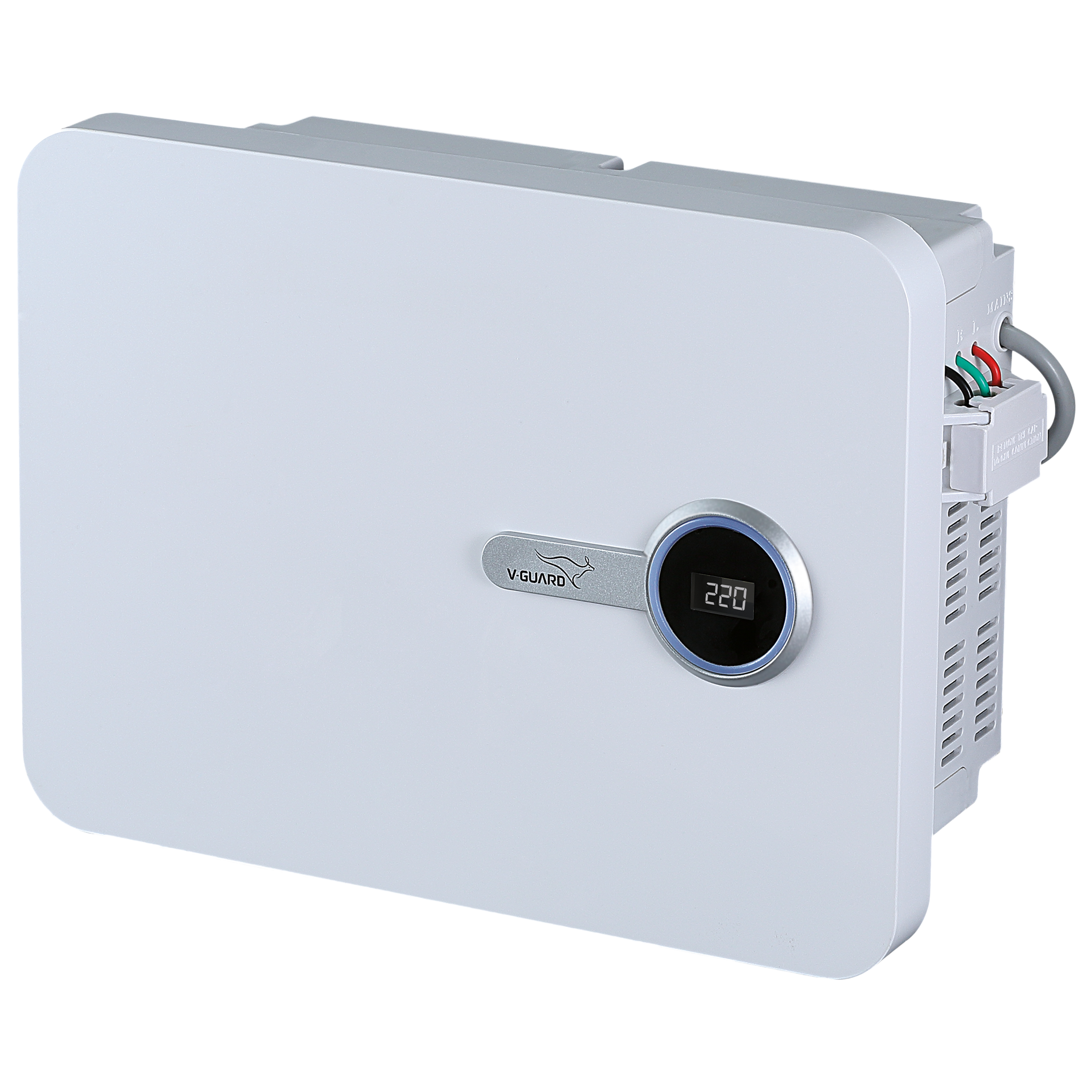 V-Guard 15 Amps Voltage Stabilizer For 2T Air Conditioner (135 - 280 V, Fail Safe Circuit Protection, VWI 500, White)