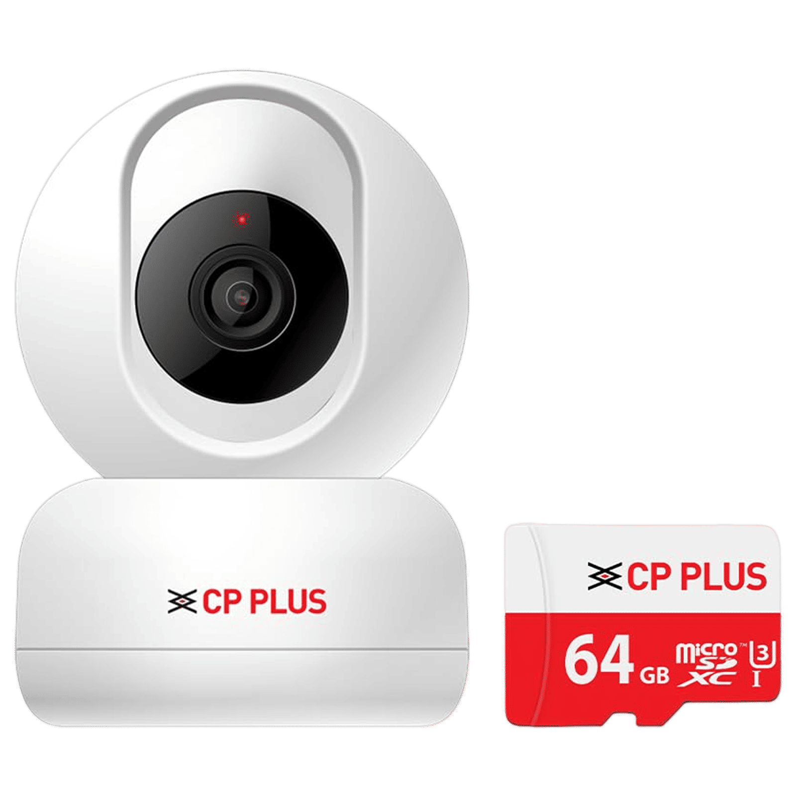 CP PLUS ezyKam Plus Full HD WiFi Dome CCTV Security Camera (Two Way Audio, CP-E26AM, White)