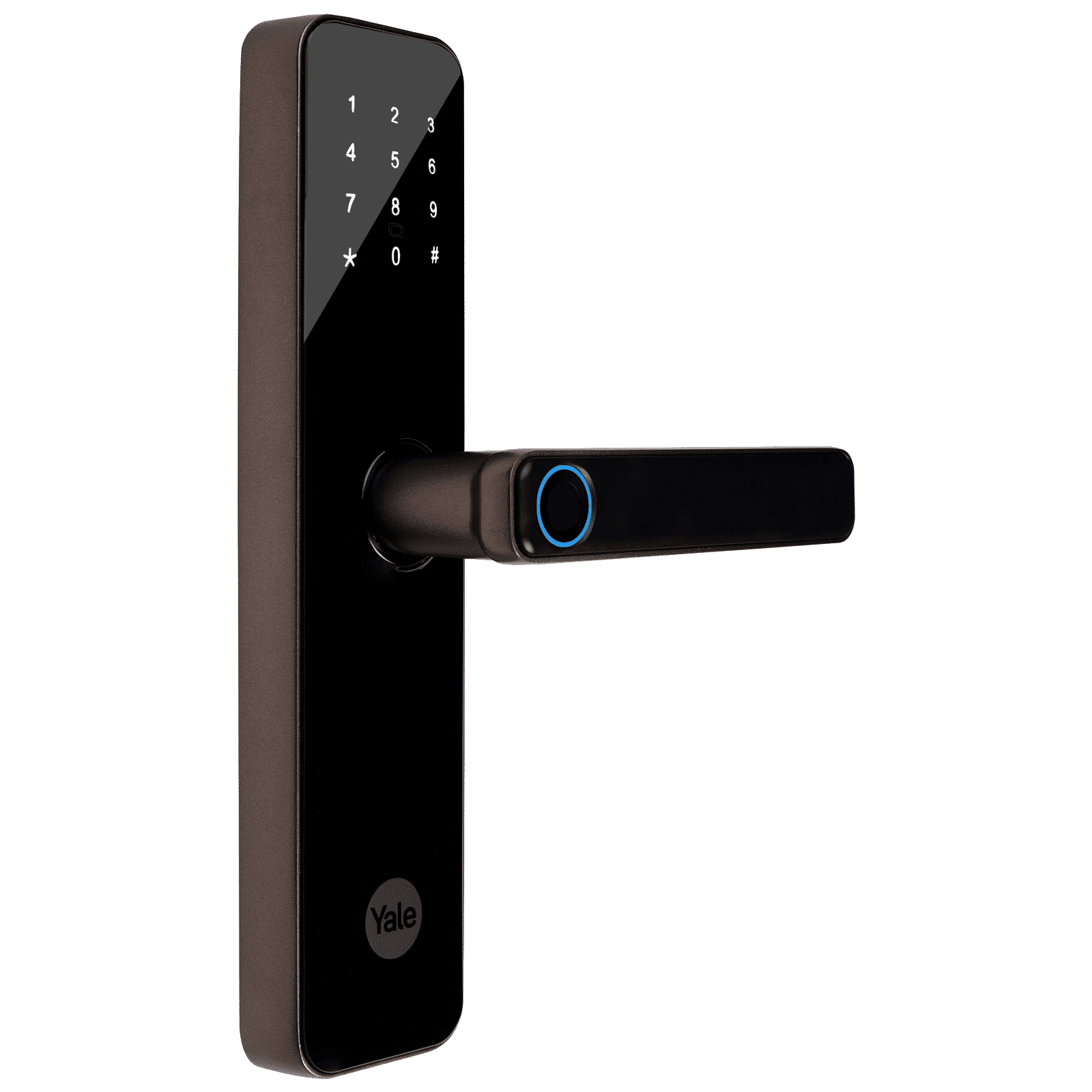 Yale YDME50NxT Digital Smart Lock (Strong Locking Bolts, Brown)