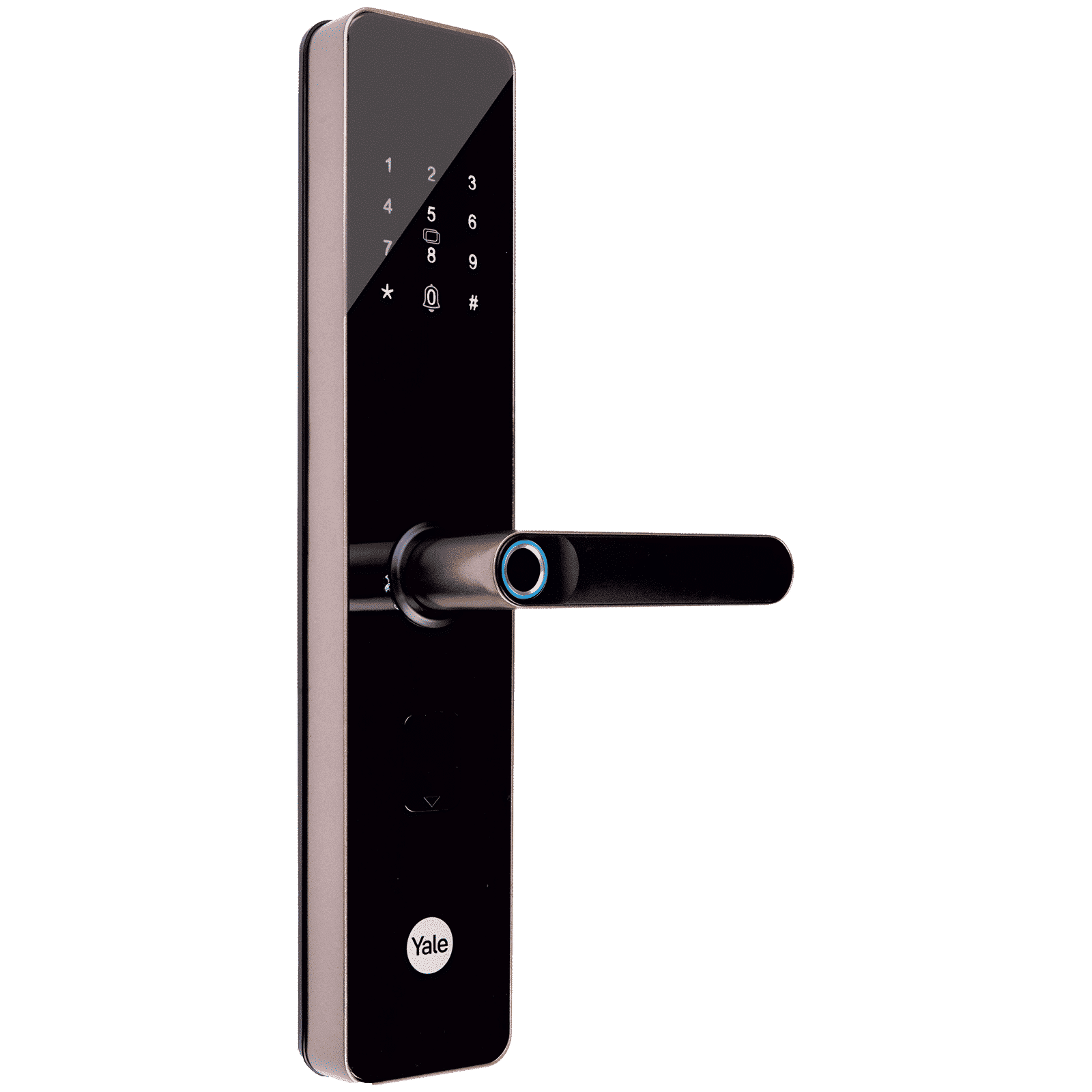 Yale YDME100NxT Digital Smart Lock (Strong Locking Bolts, Brown)