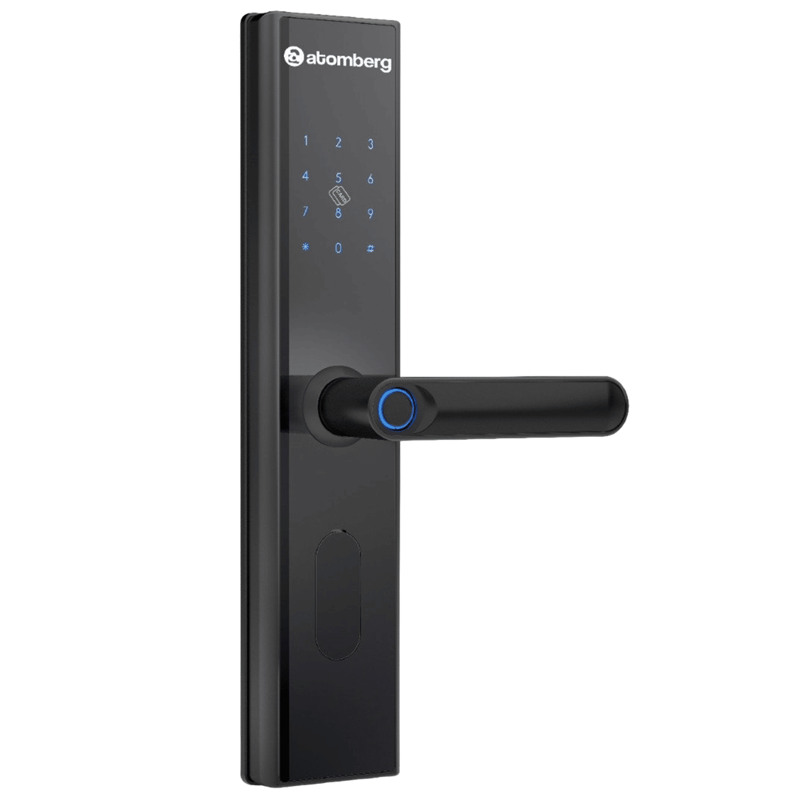 atomberg Smart Door Lock (5 Ways Unlocking, SL1, Black)
