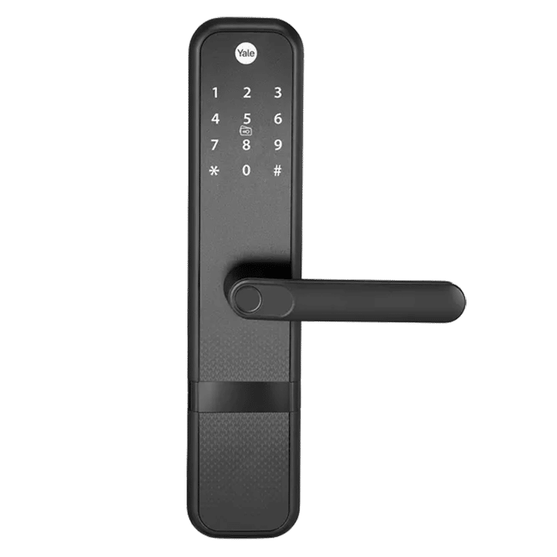 Yale Zuri Digital Lock (Fingerprint, PIN, RFID & Manual Key Access, YZuri/BL, Black)
