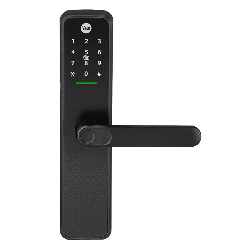Yale Zuri S Digital Lock (Fingerprint, PIN, RFID & Manual Key Access, Black)