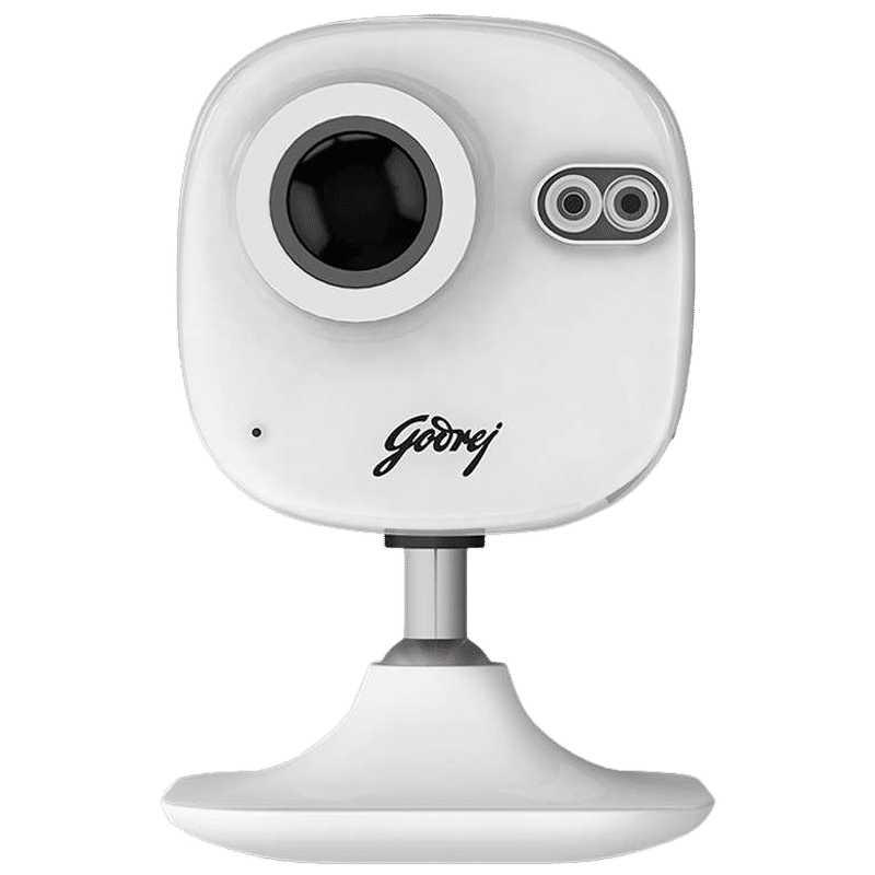 Godrej Eve Mini 64GB Security Camera (46171610SD00487, White)