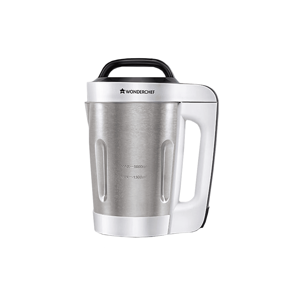 WONDERCHEF 800 Watt 1.6 Litre Soup Maker with Touch Control Panel (Steel/White)