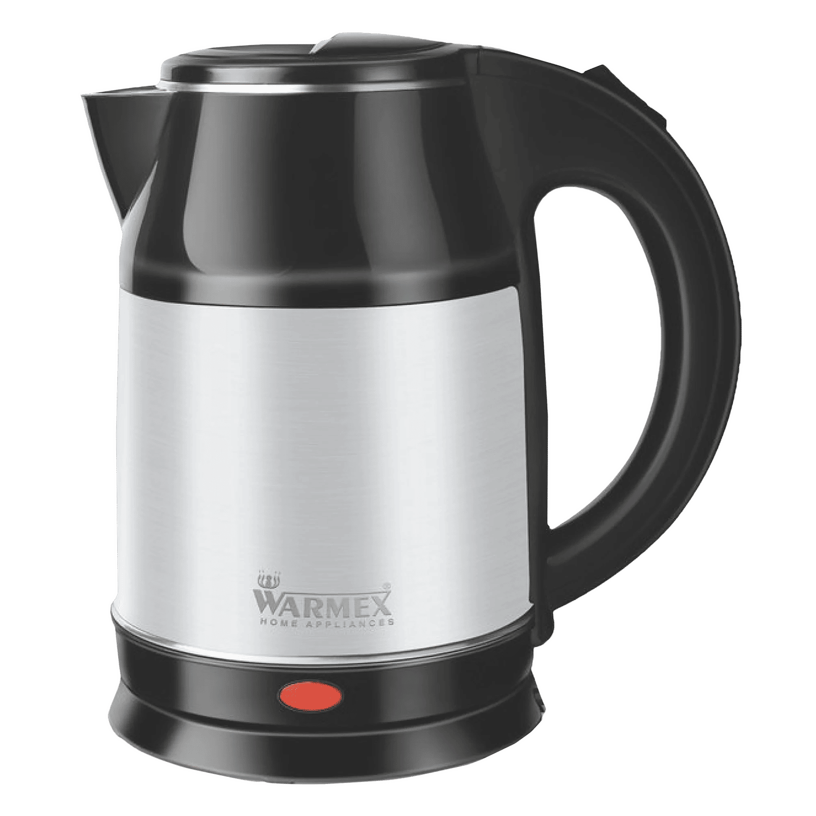 WARMEX Boil & Serve SS 1500 Watt 1.8 Litre Electric Kettle with Auto Shut Off (Black & Silver)