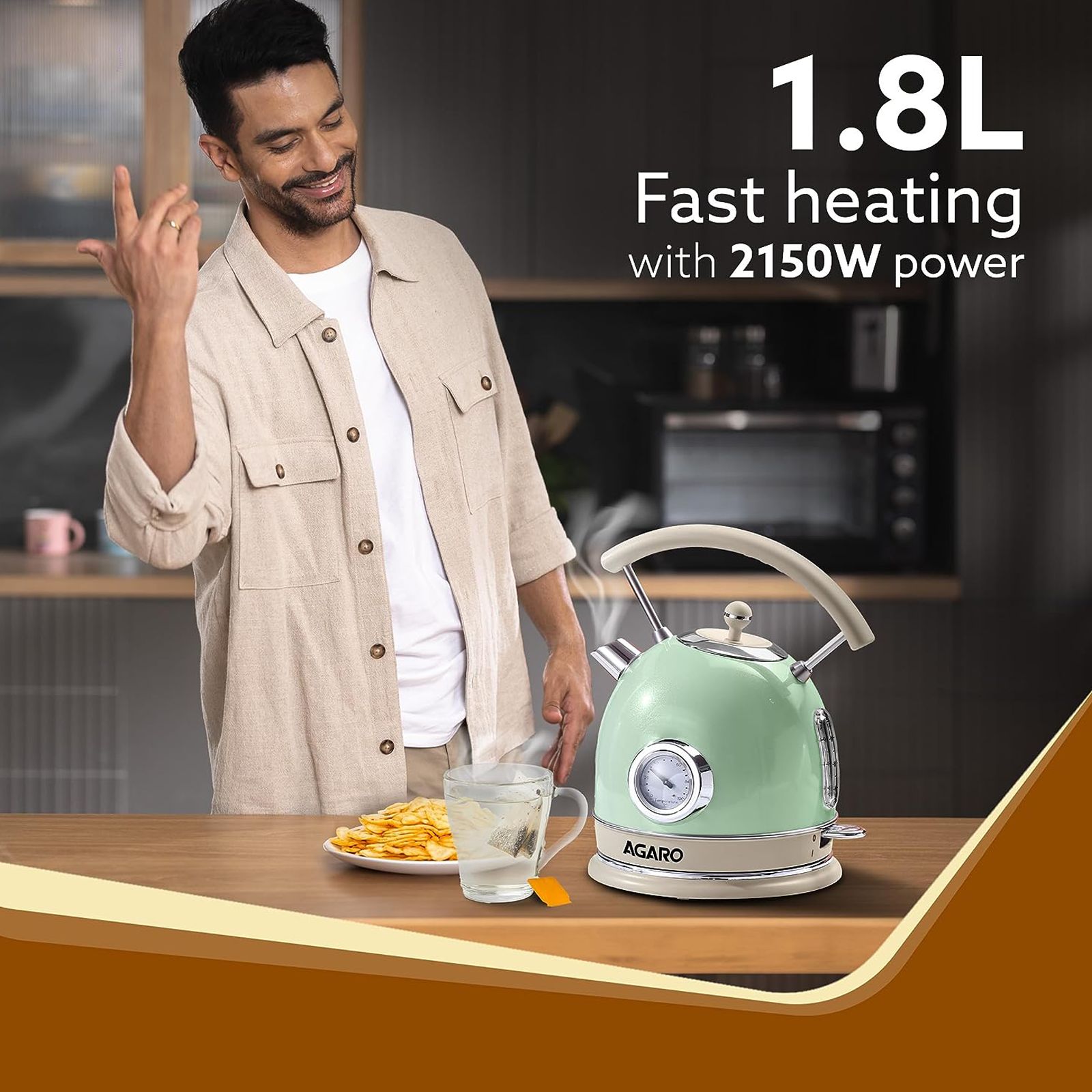 Agaro Vintage Water Kettle Secura Electric Kettle Reviews Secura - Main Image