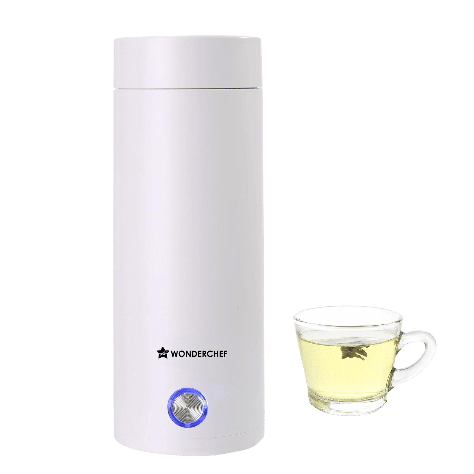 WONDERCHEF Crescent 0.4 Litre Electric Kettle with High-Quality Stainless Steel Interior (White)