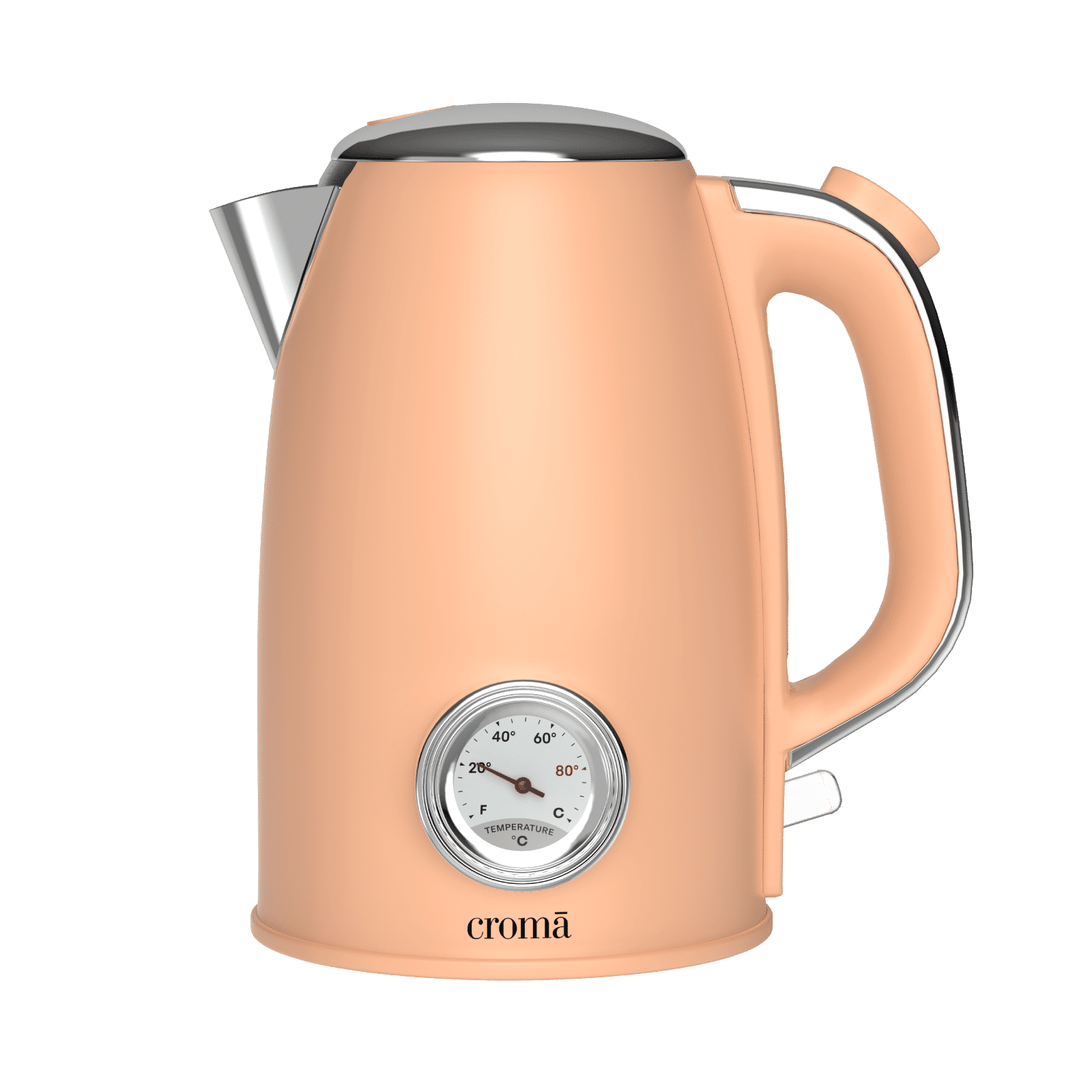 Croma AK5805 1950 Watt 1.7 Litre Electric Kettle with Boil Dry Protection (Peach)