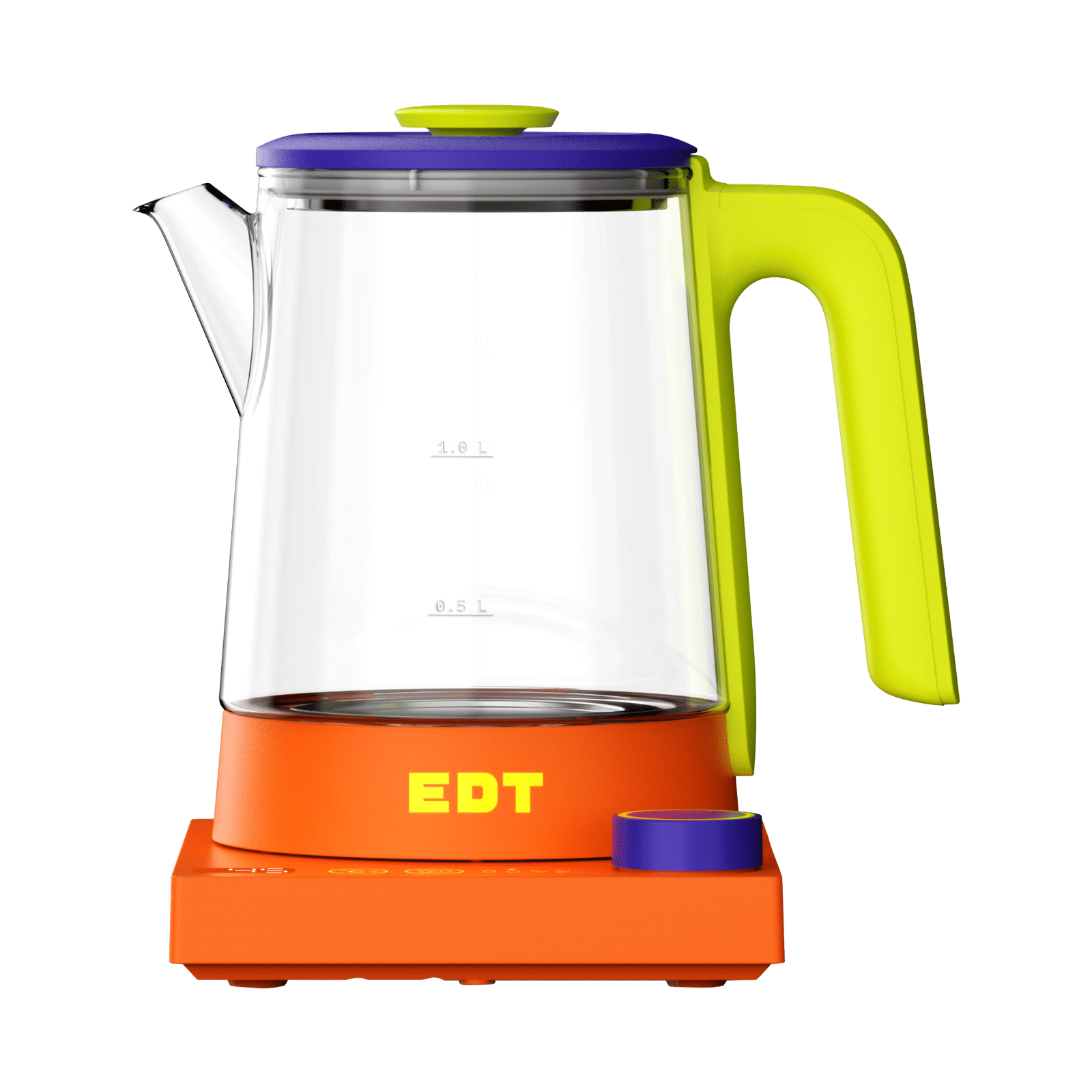 EDT Flow 700 Watt 1 Litre Electric Kettle with Precision Temperature Control (Rubik)