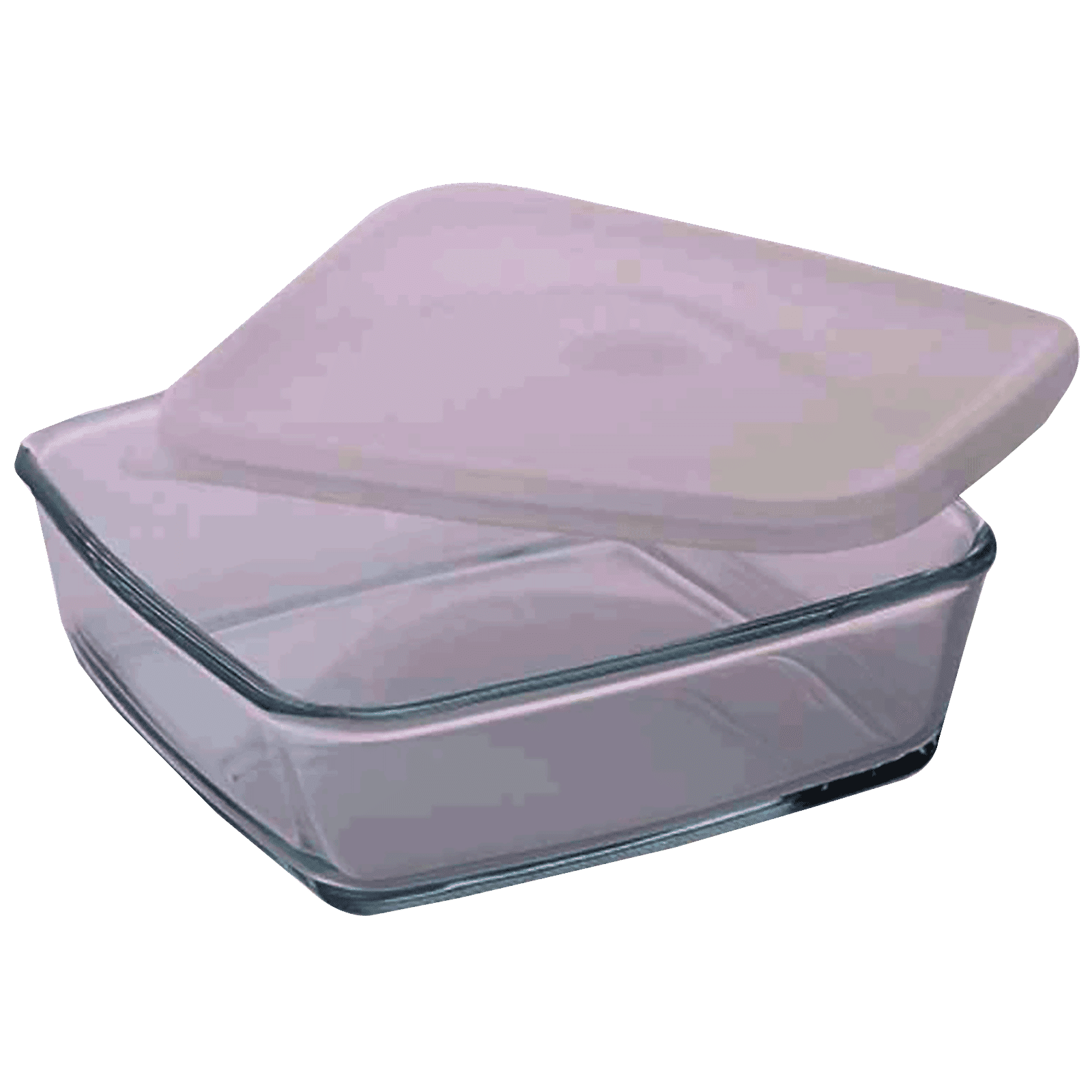 BOROSIL 1.6L Borosilicate Glass Square Baking Dish (Scratch Resistant, Transparent)