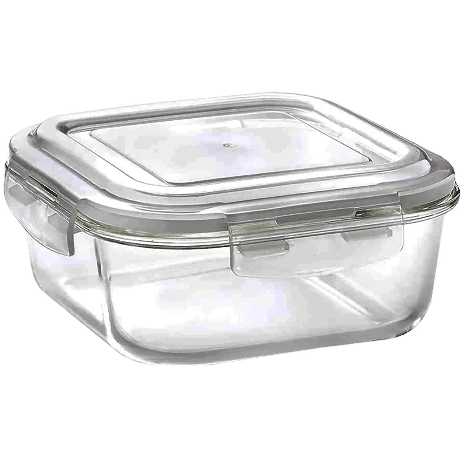 BOROSIL Klip n Store 1L Borosilicate Glass Container with Air Tight Lid (Scratch Resistant, Transparent)