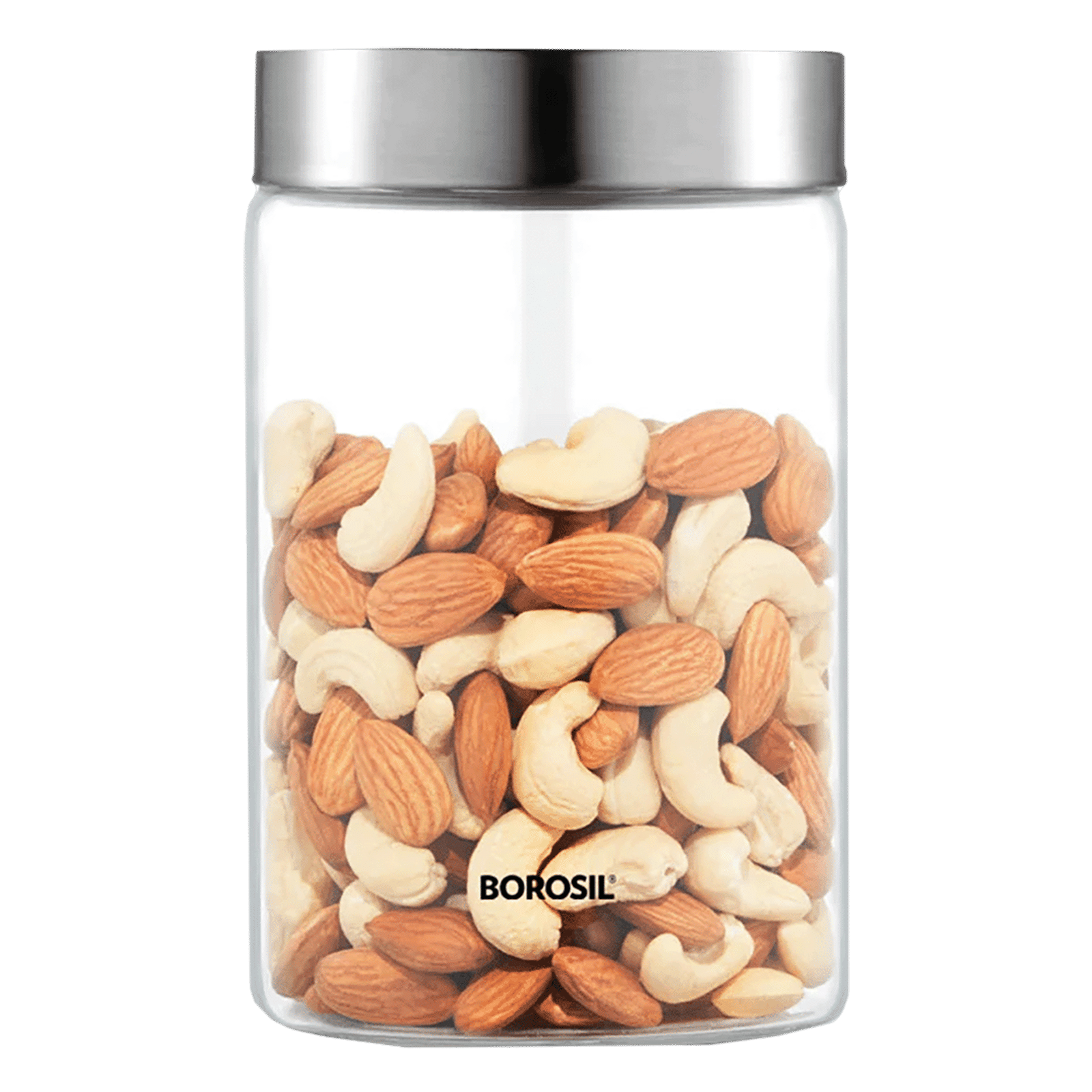BOROSIL Endura 900ml Borosilicate Glass Jar with Screw Top Lid (Scratch Resistant, Transparent)