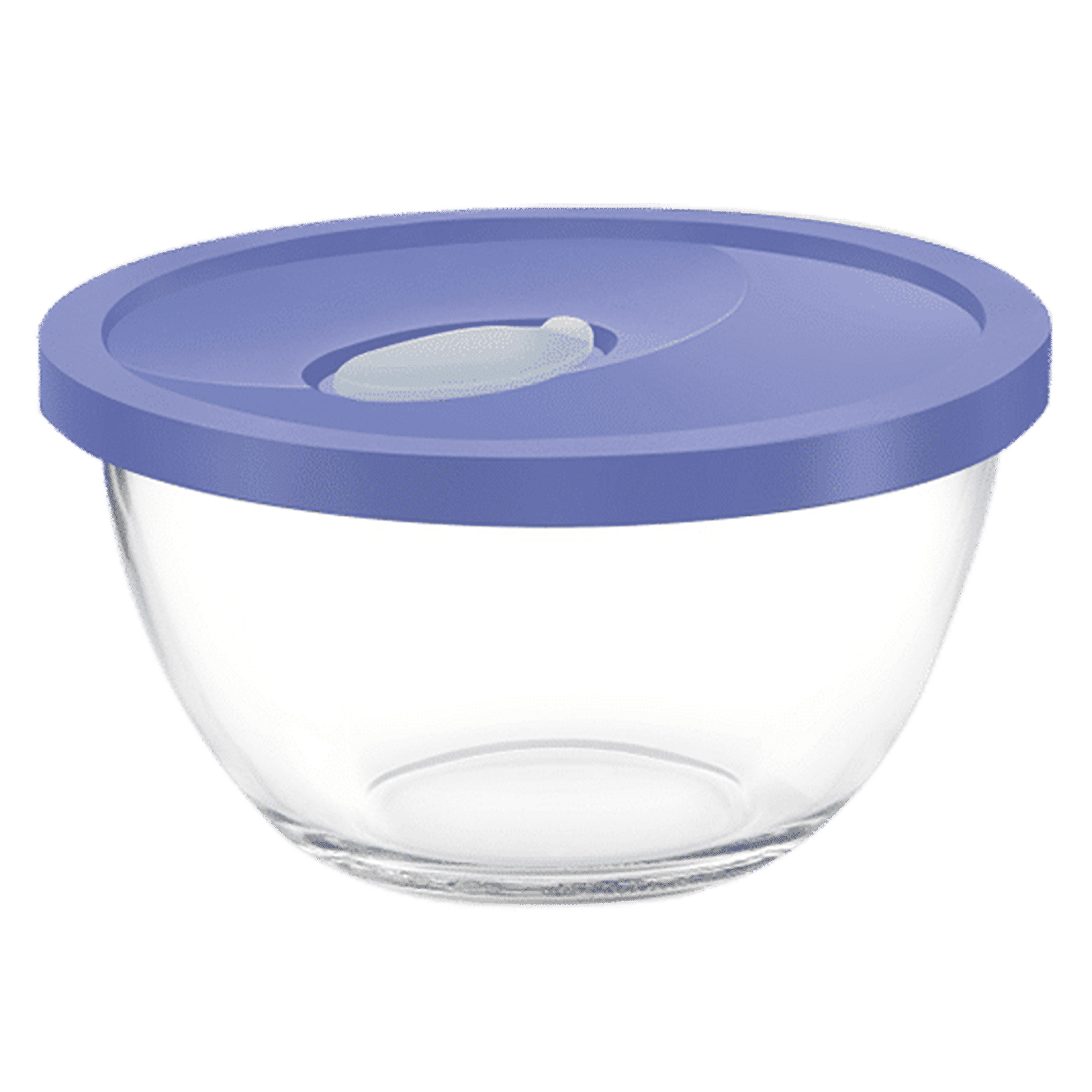 Treo 500 ml Glass Serving/Mixing Bowl with Lid (Scratch Resistant, DGWFFGB053ASSR0012, Transparent)