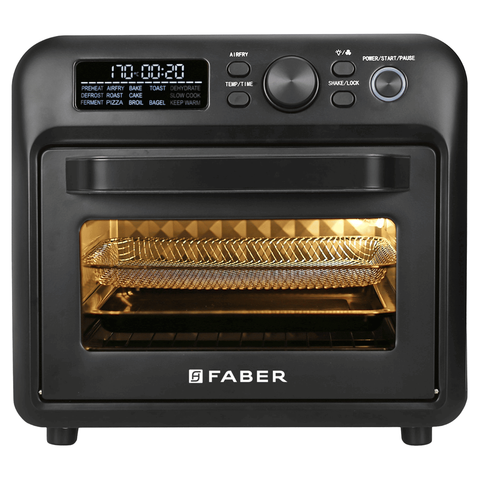 FABER 15DG 20L Oven Toaster Grill with 15 Auto Program (Black)
