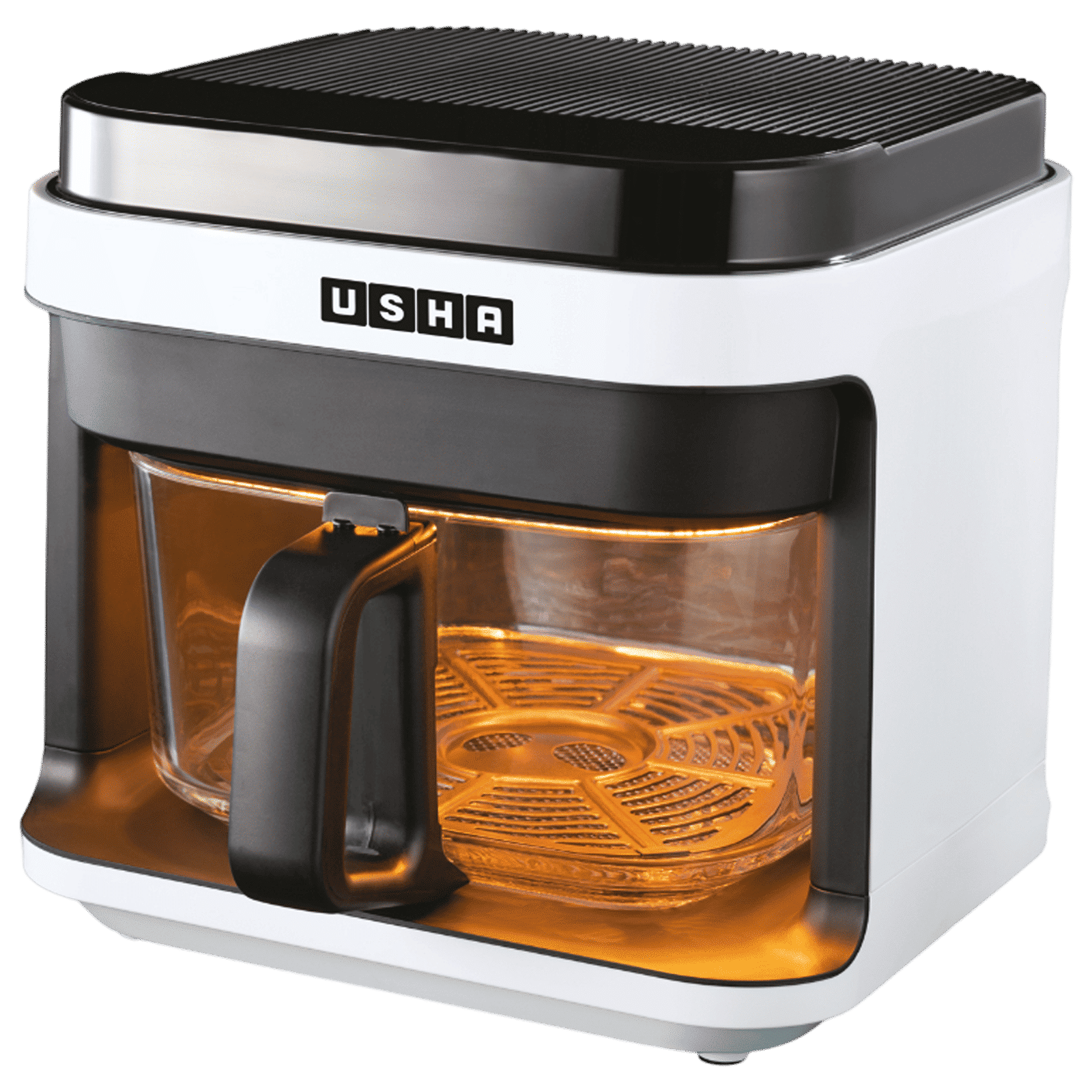 USHA iChef Smart 5.5L 1200 Watt Digital Air Fryer with Turbo Air Circulation Technology (White)