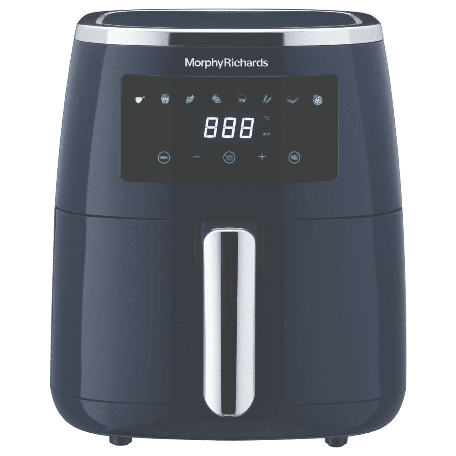 morphy richards Crisp Pro 5L 1500 Watt Digital Air Fryer with 8 Preset Menus (Navy Blue)