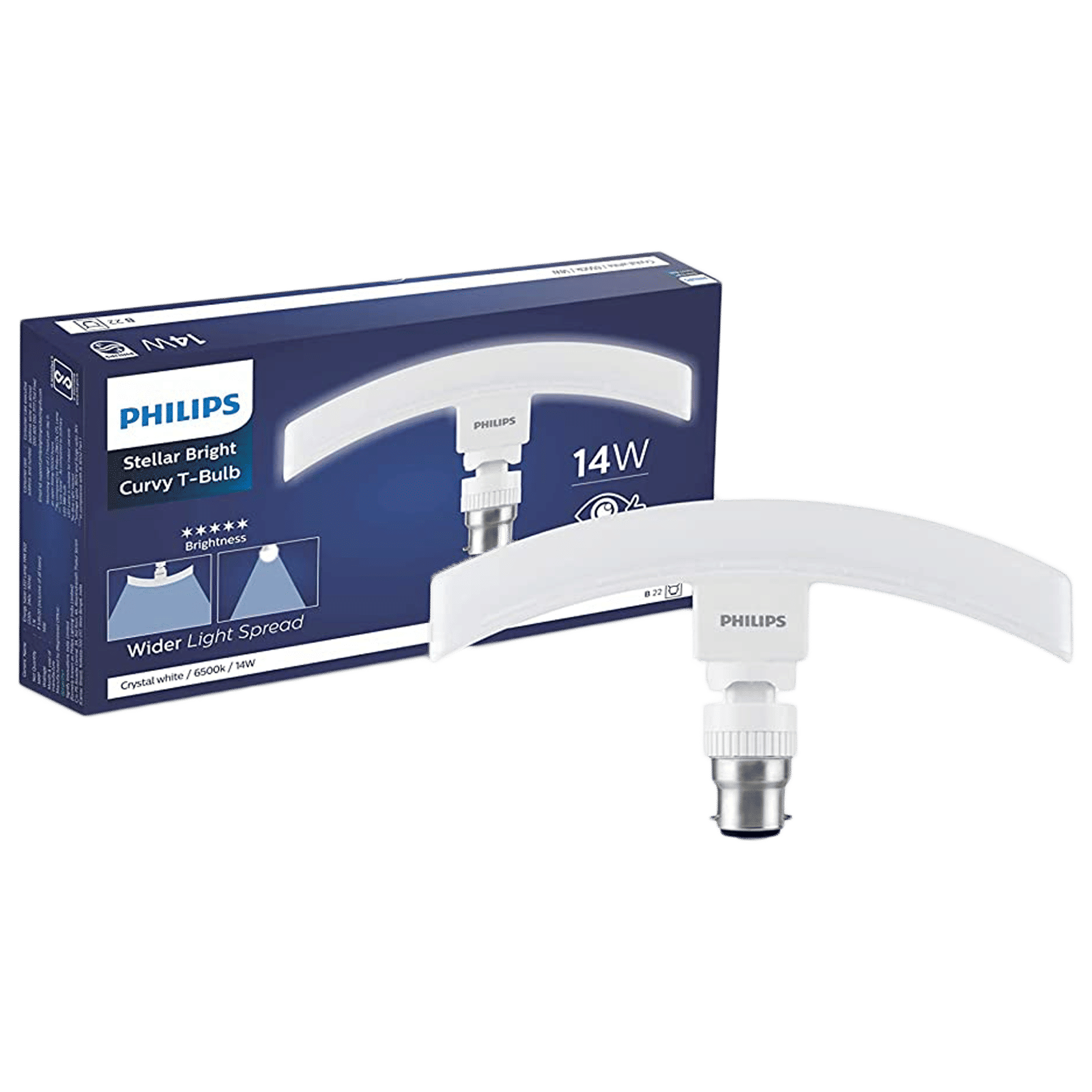 PHILIPS Stellar Bright 14 Watts Electric Powered LED T-Bulb  (1260 Lumens, 929003512213, Cool Day Light)