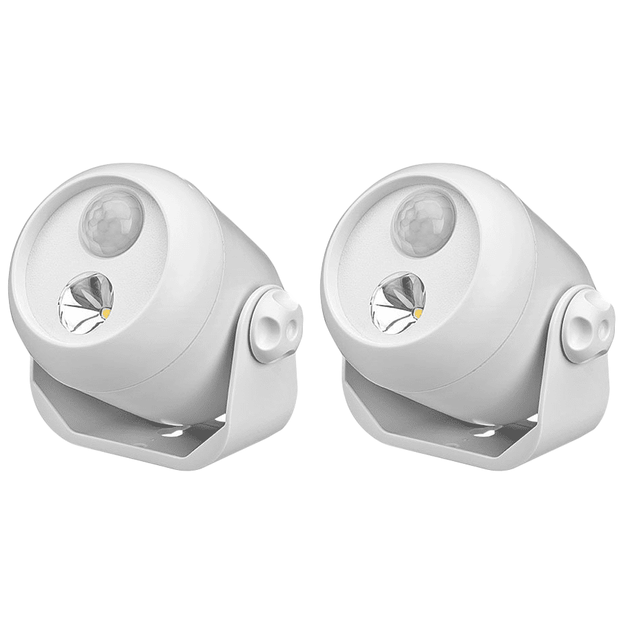 MR BEAMS Electric Powered 1 Watt Motion Sensor Smart Light (MB302, White)