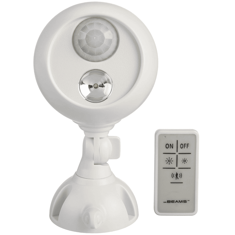 MR BEAMS Electric Powered 7 Watt Remote Control Motion Sensor Smart Light (MB370, White)
